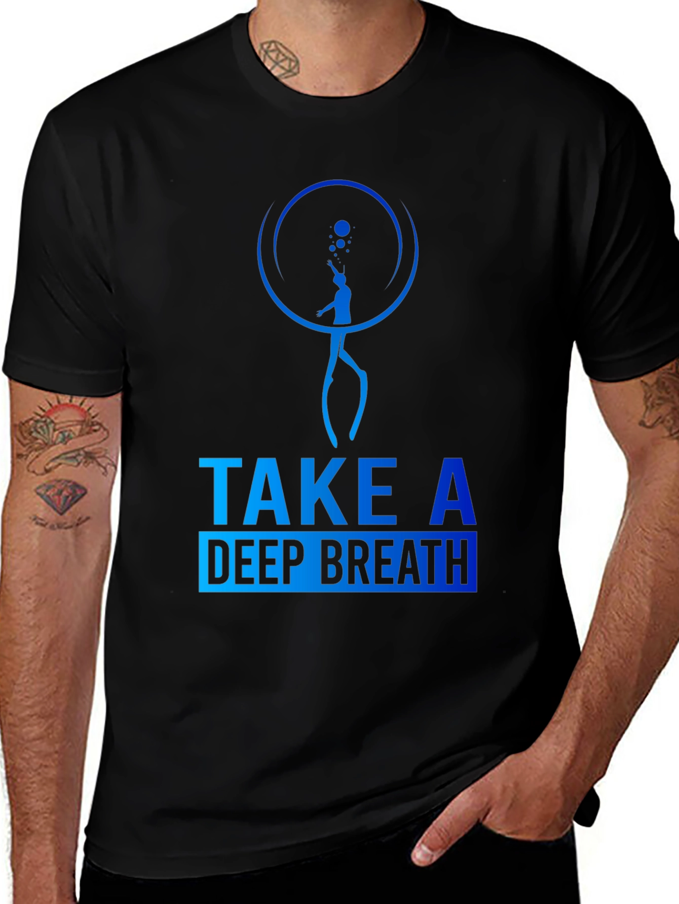 Variant 22 of Take a Deep Breath Diving Graphic Tee