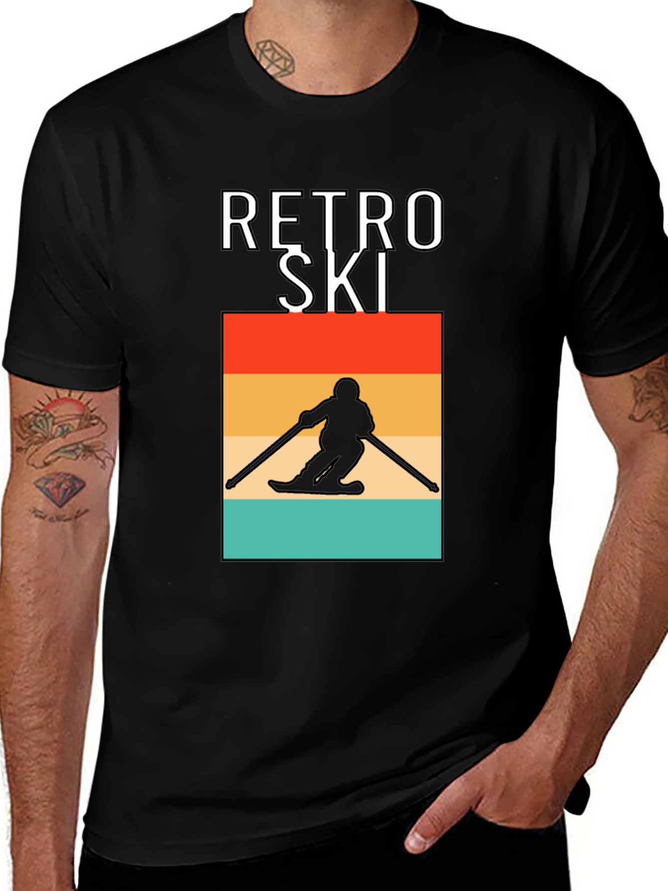 Retro Ski T-Shirt - Stylish Graphic Tee
