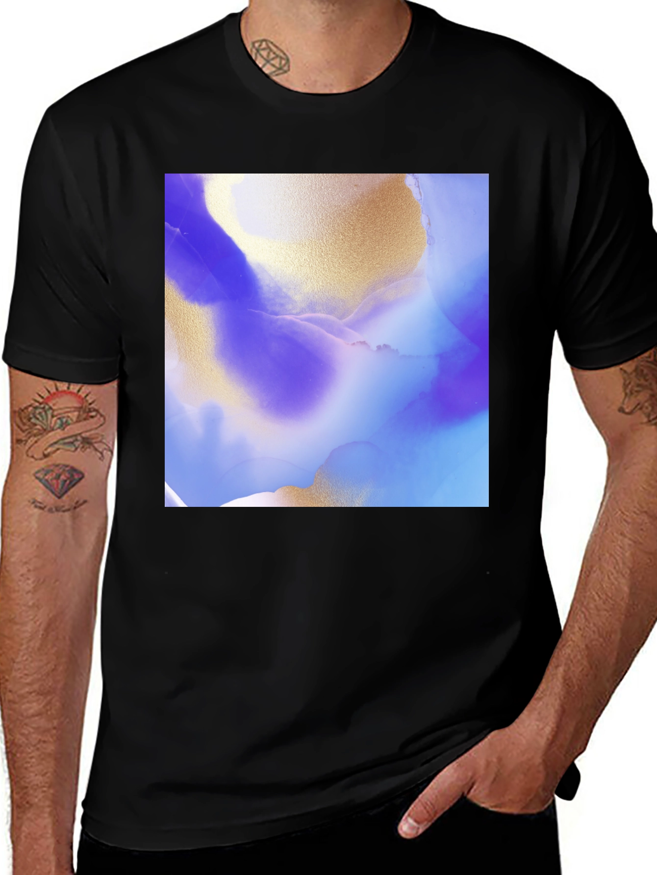 Variant 11 of Abstract Art Graphic T-Shirt - Modern Style