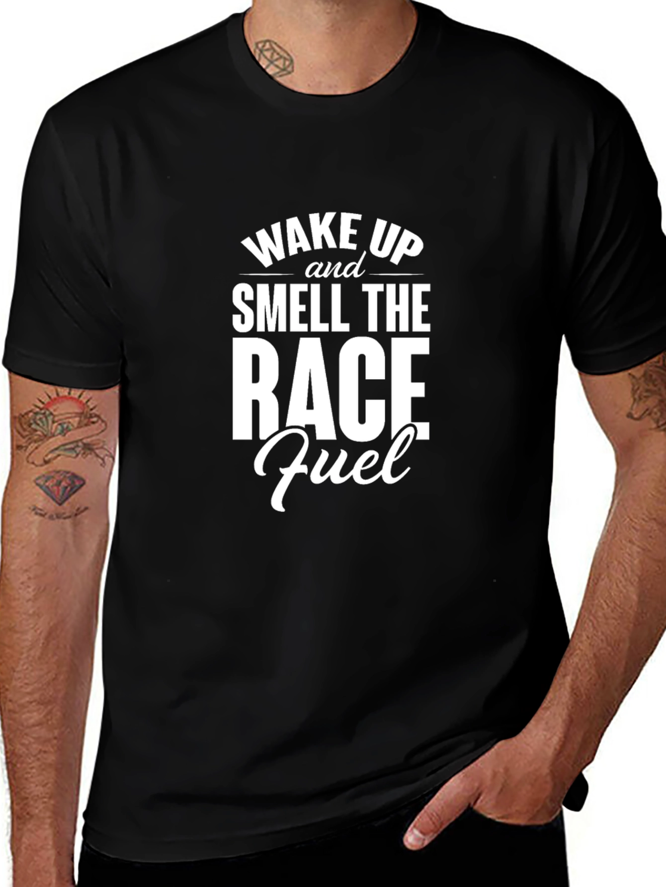 Variant 5 of Wake Up and Smell the Race Fuel T-Shirt