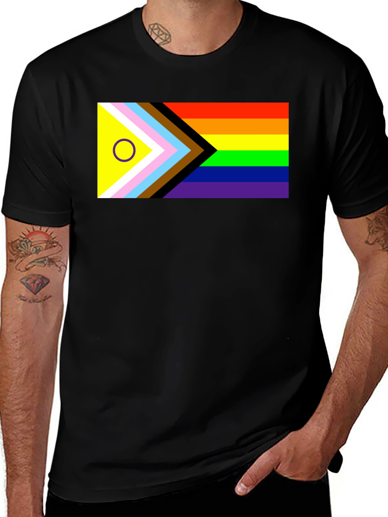 Inclusive Progress Pride Flag T-Shirt