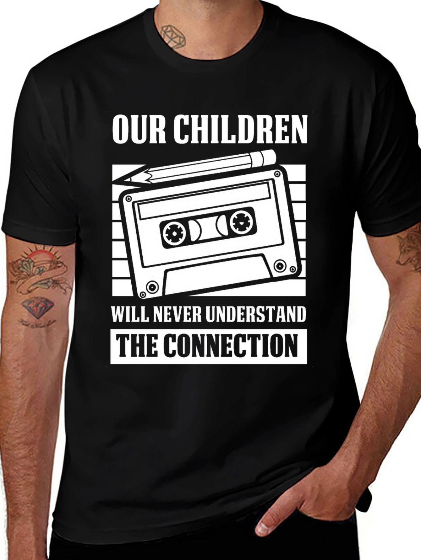Variant 9 of Our Children Cassette Tape T-Shirt Retro Music Lover Gift