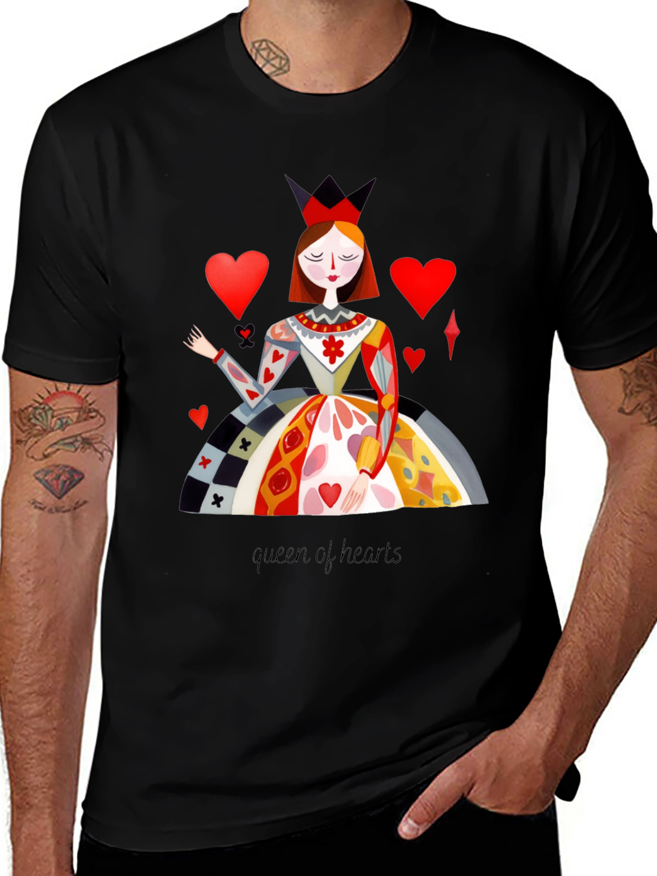 Variant 19 of Queen of Hearts Graphic T-Shirt