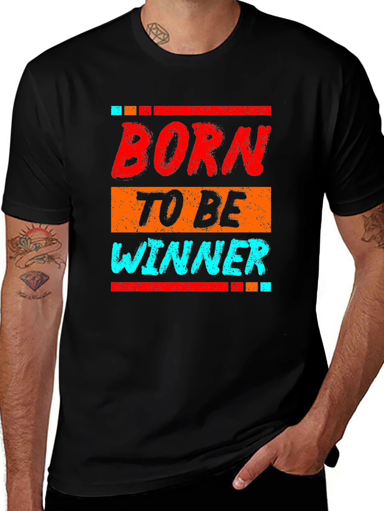 Variant 21 of Born to Be Winner Graphic T-Shirt