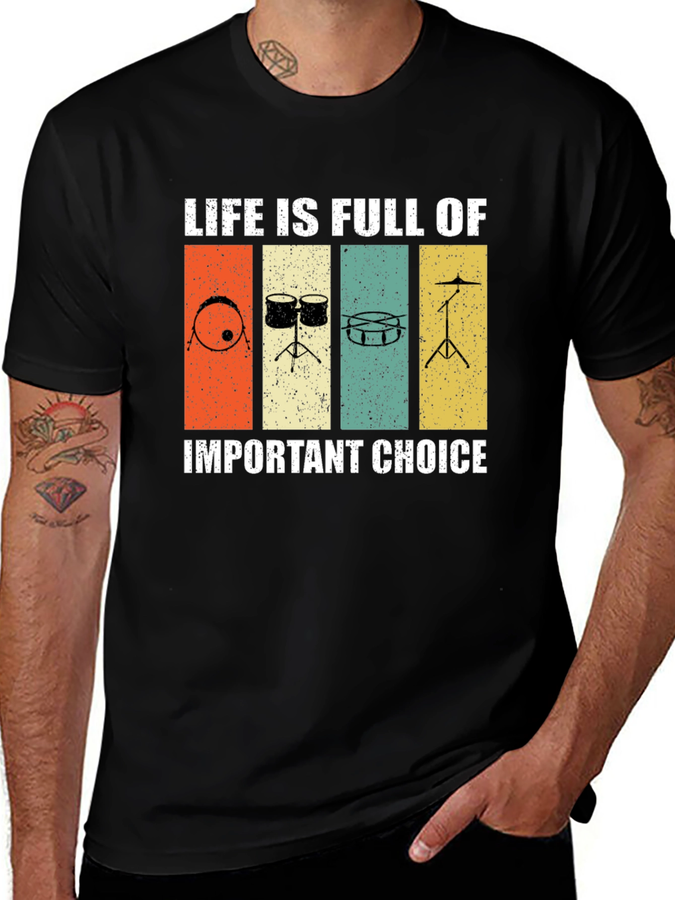 Variant 23 of Drummer's Life Choices Graphic Tee