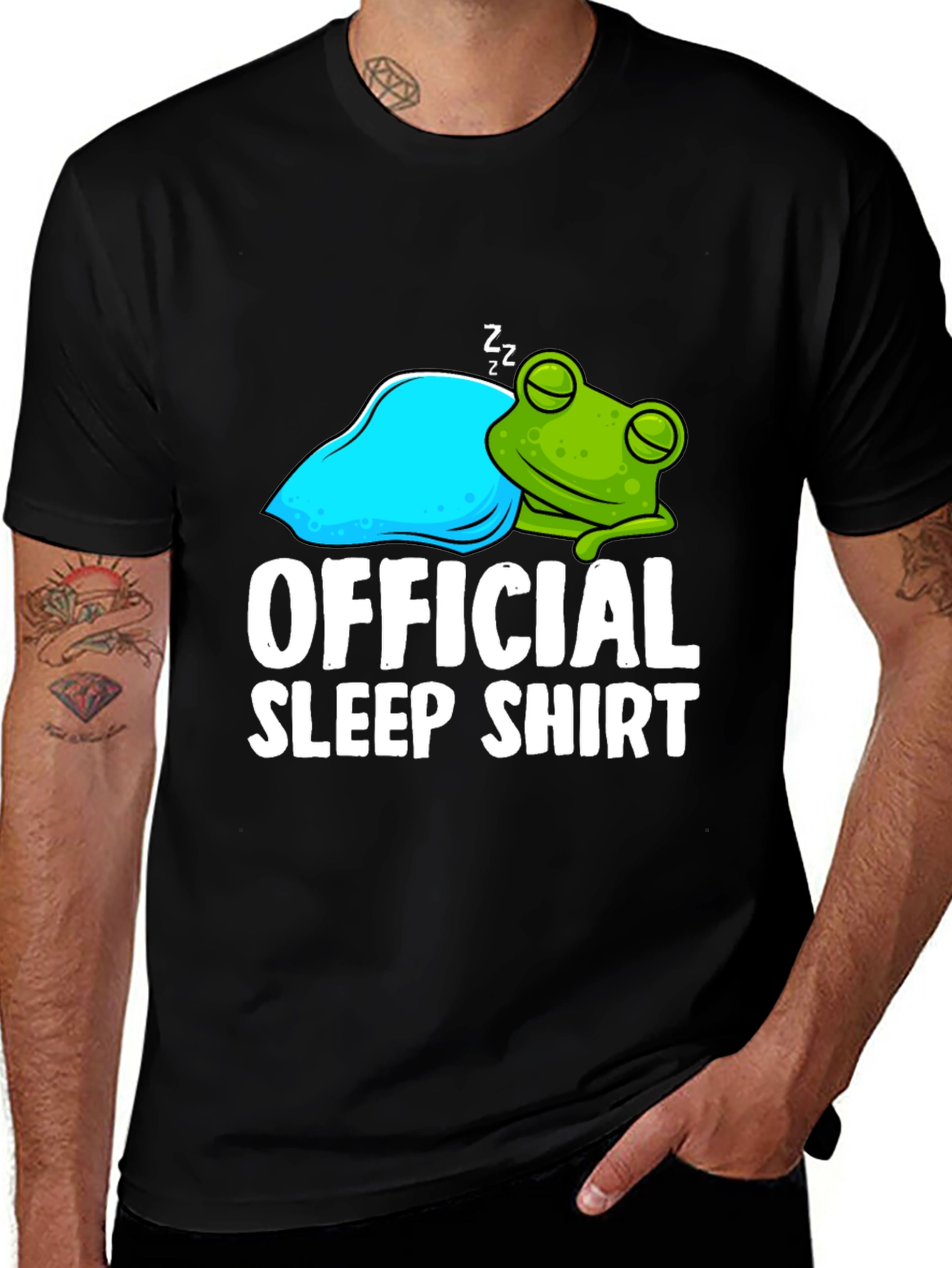 Variant 6 of Official Sleep Shirt - Frog Nap T-Shirt