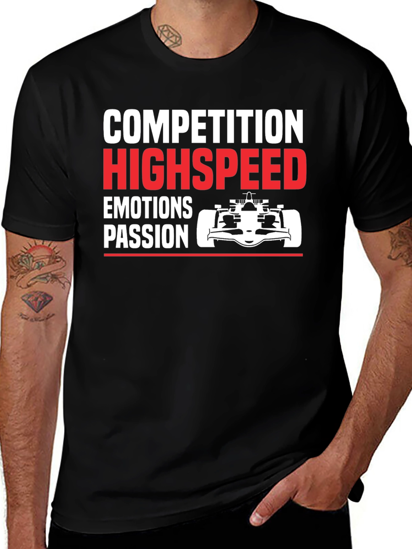 Variant 12 of Competition High Speed Racing T-Shirt