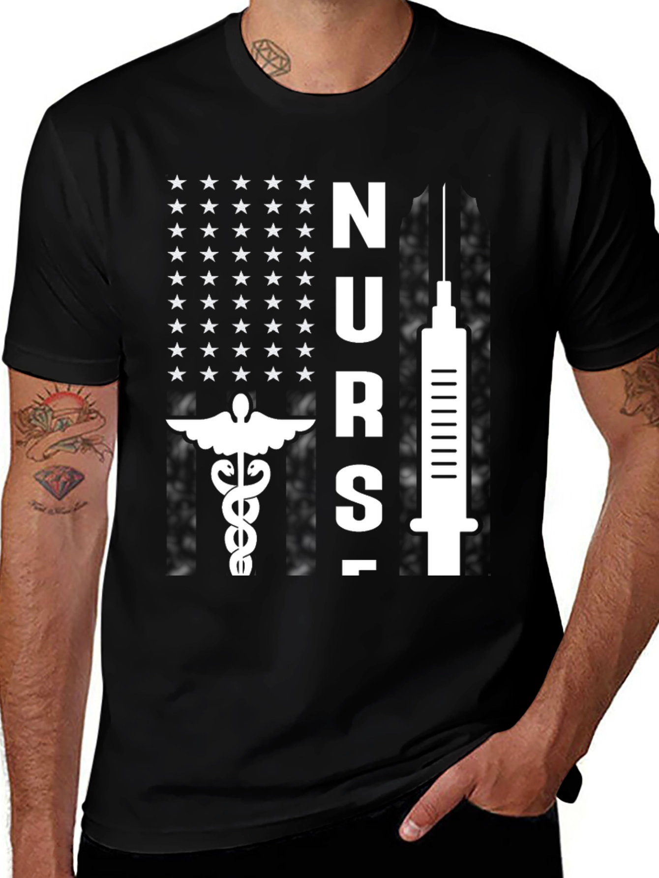 Variant 5 of Nurse Flag T-Shirt - Medical Hero Apparel