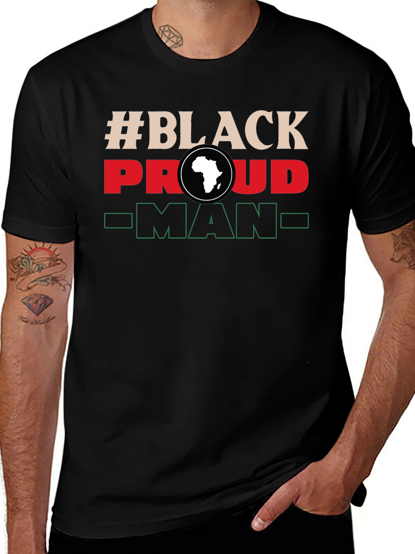 Variant 12 of Black Proud Man T-Shirt