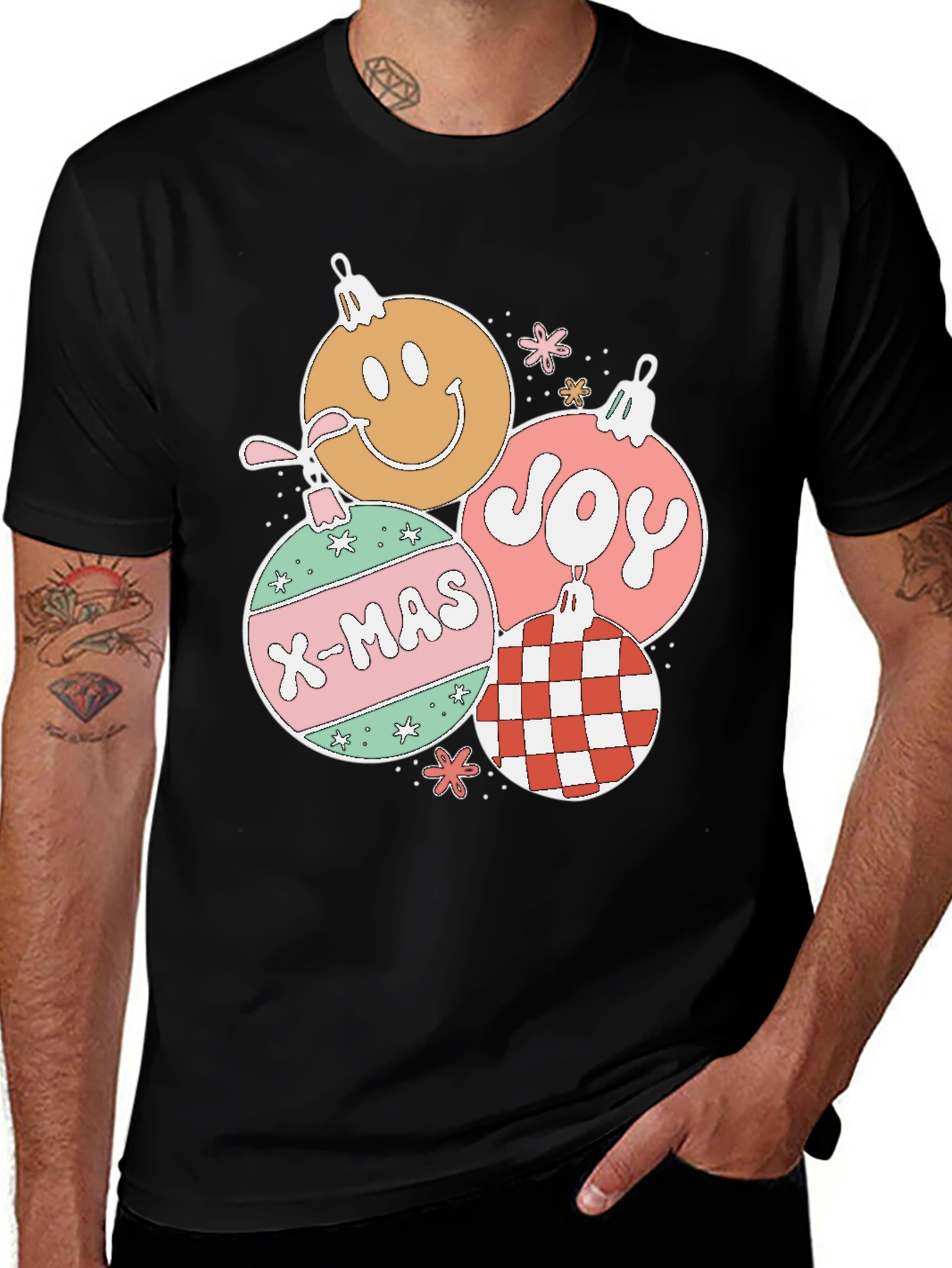 Variant 25 of Retro Christmas Ornament T-Shirt