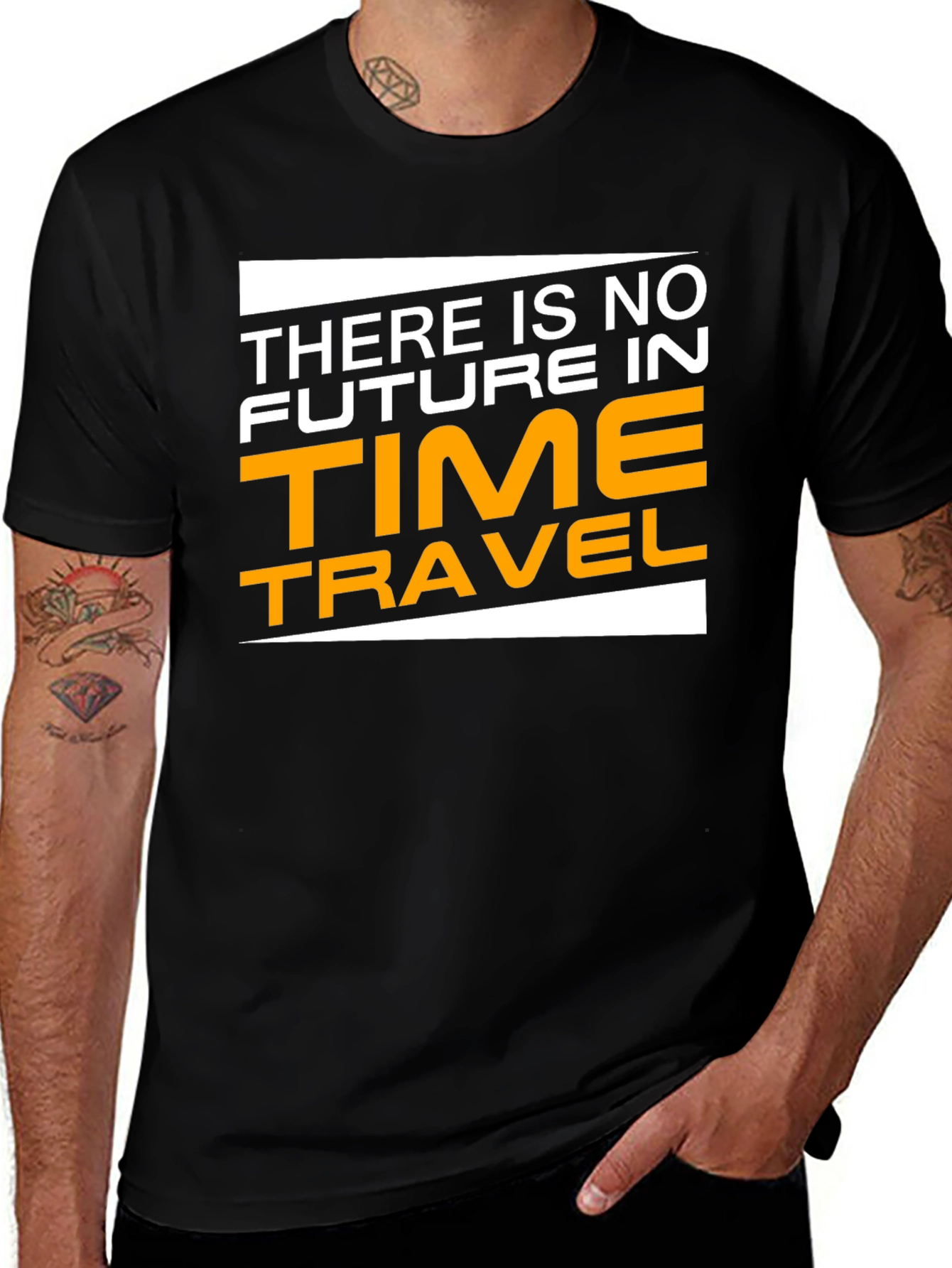 Variant 28 of Time Travel T-Shirt - No Future Design Tee
