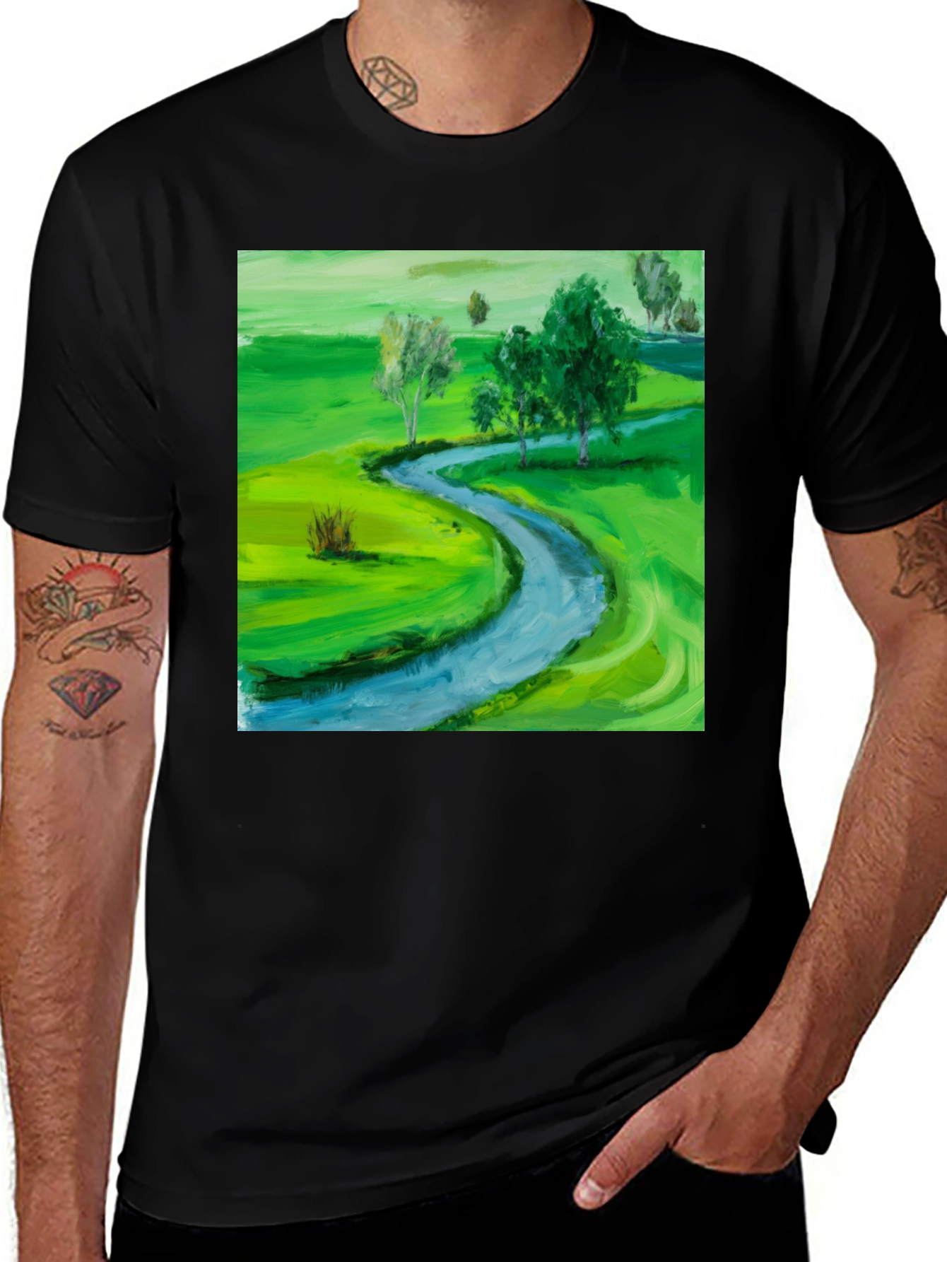 Scenic Landscape Graphic Tee