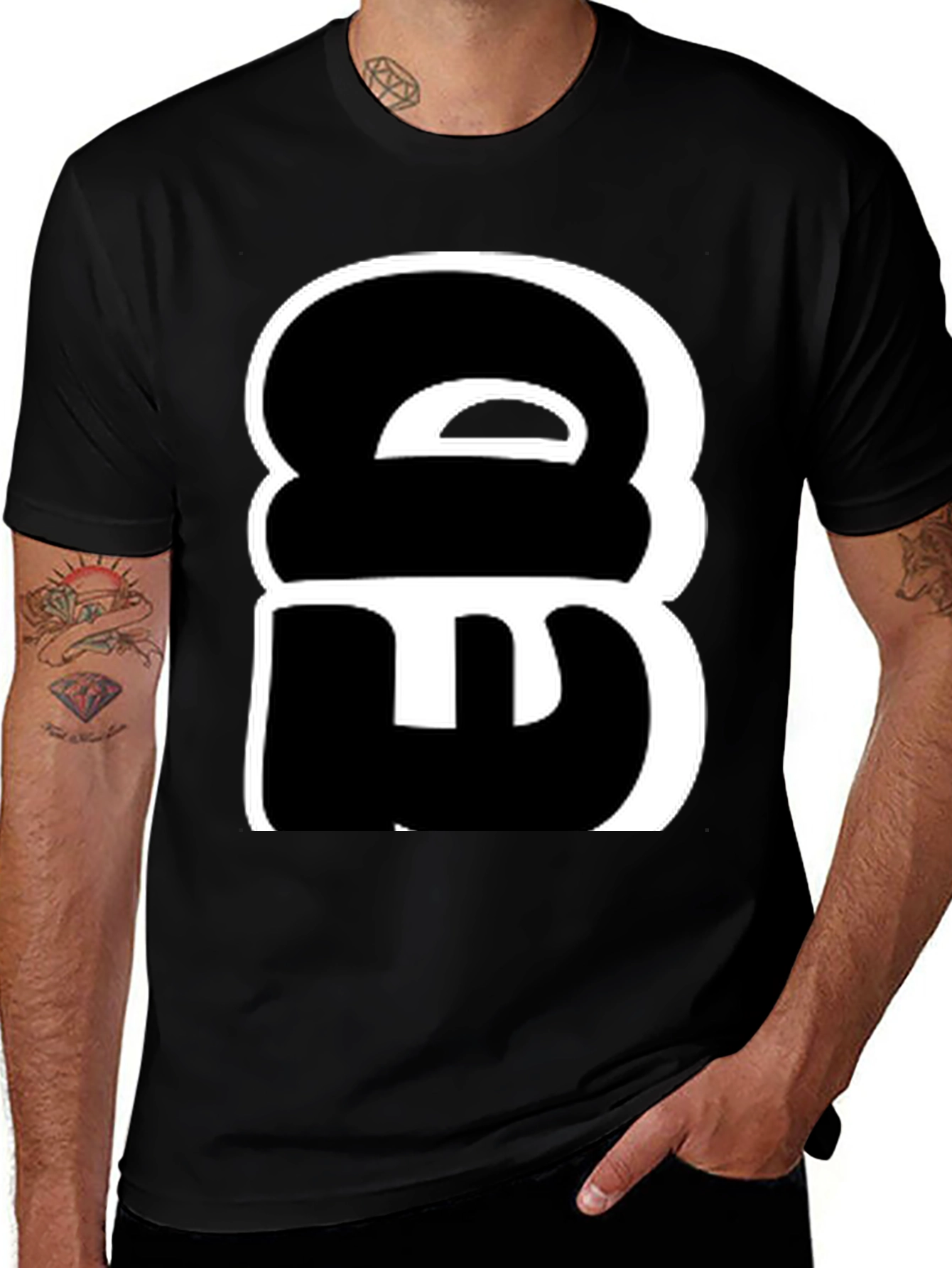 Ed T-Shirt - Black with Bold Graphic