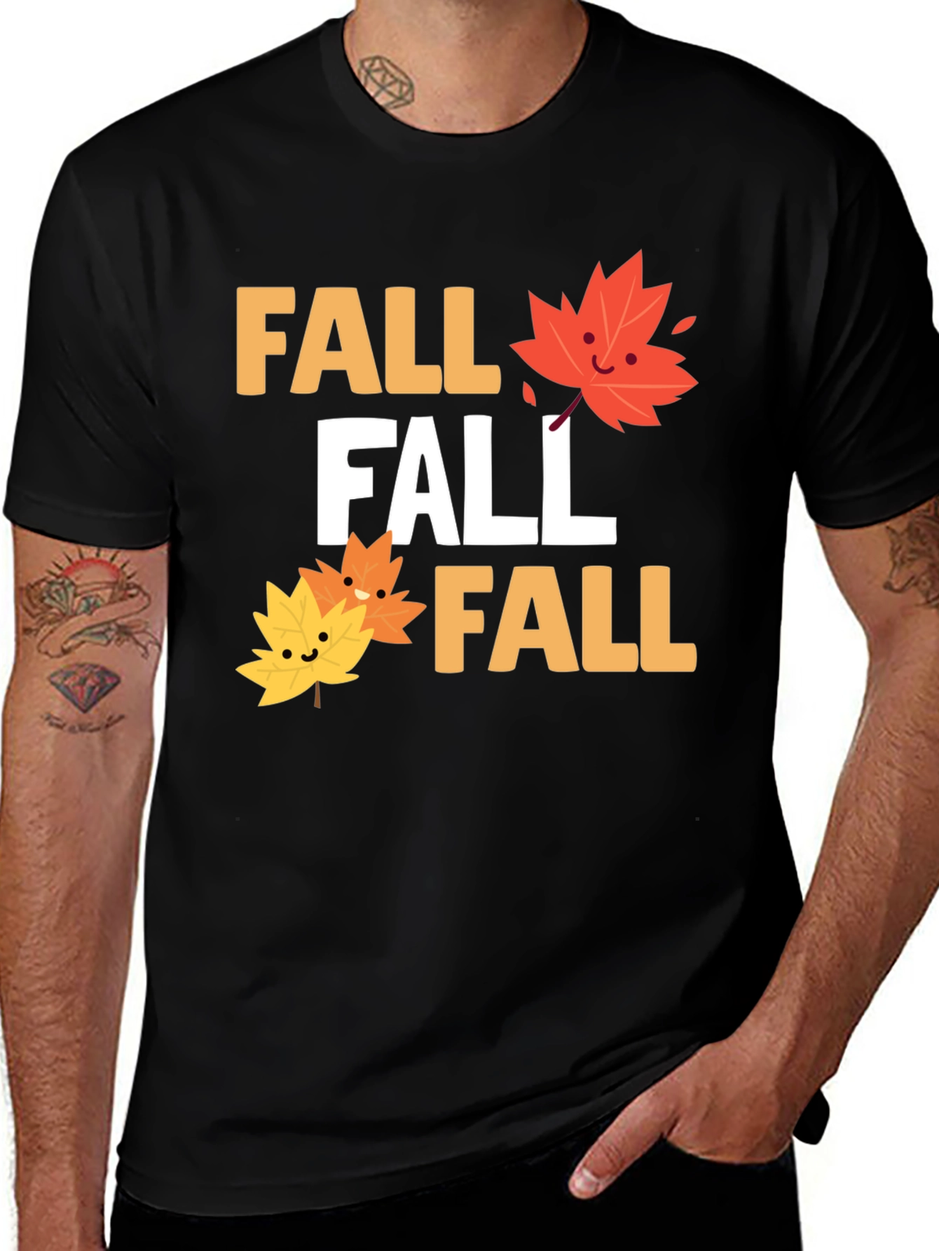 Variant 25 of Fall Leaves Graphic Tee Shirt
