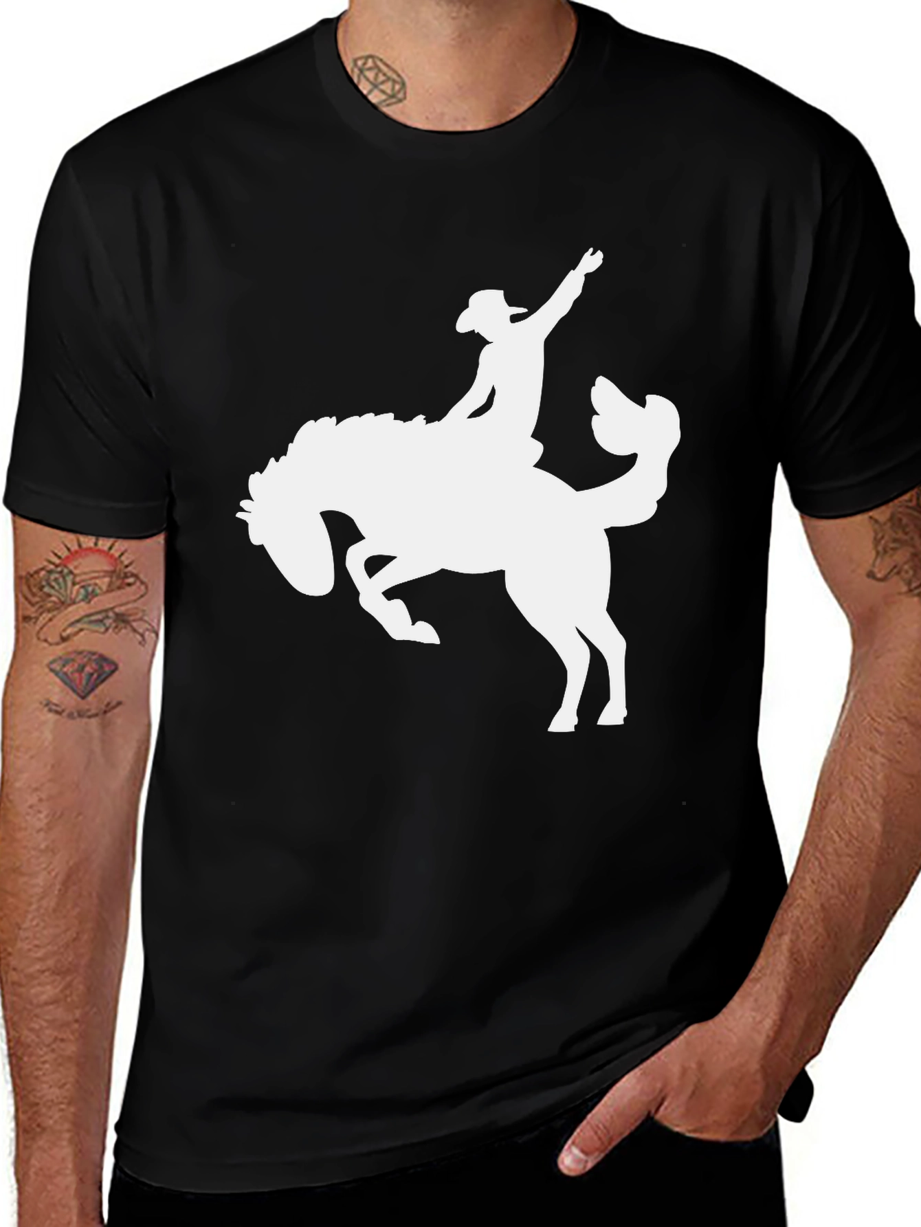 Variant 14 of Bronco Rider Tee - Western Style