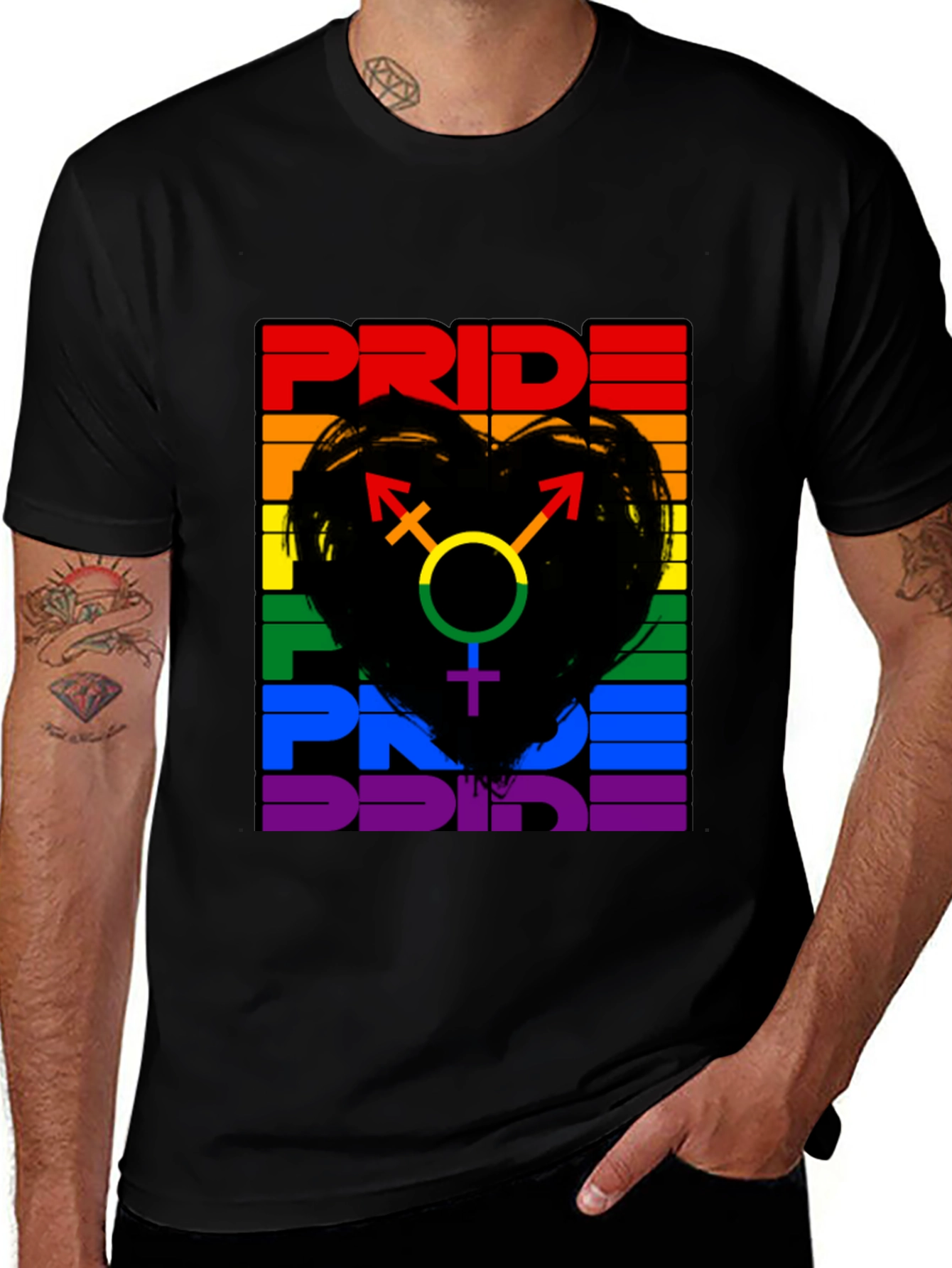 Variant 9 of Pride Rainbow Graphic Tee