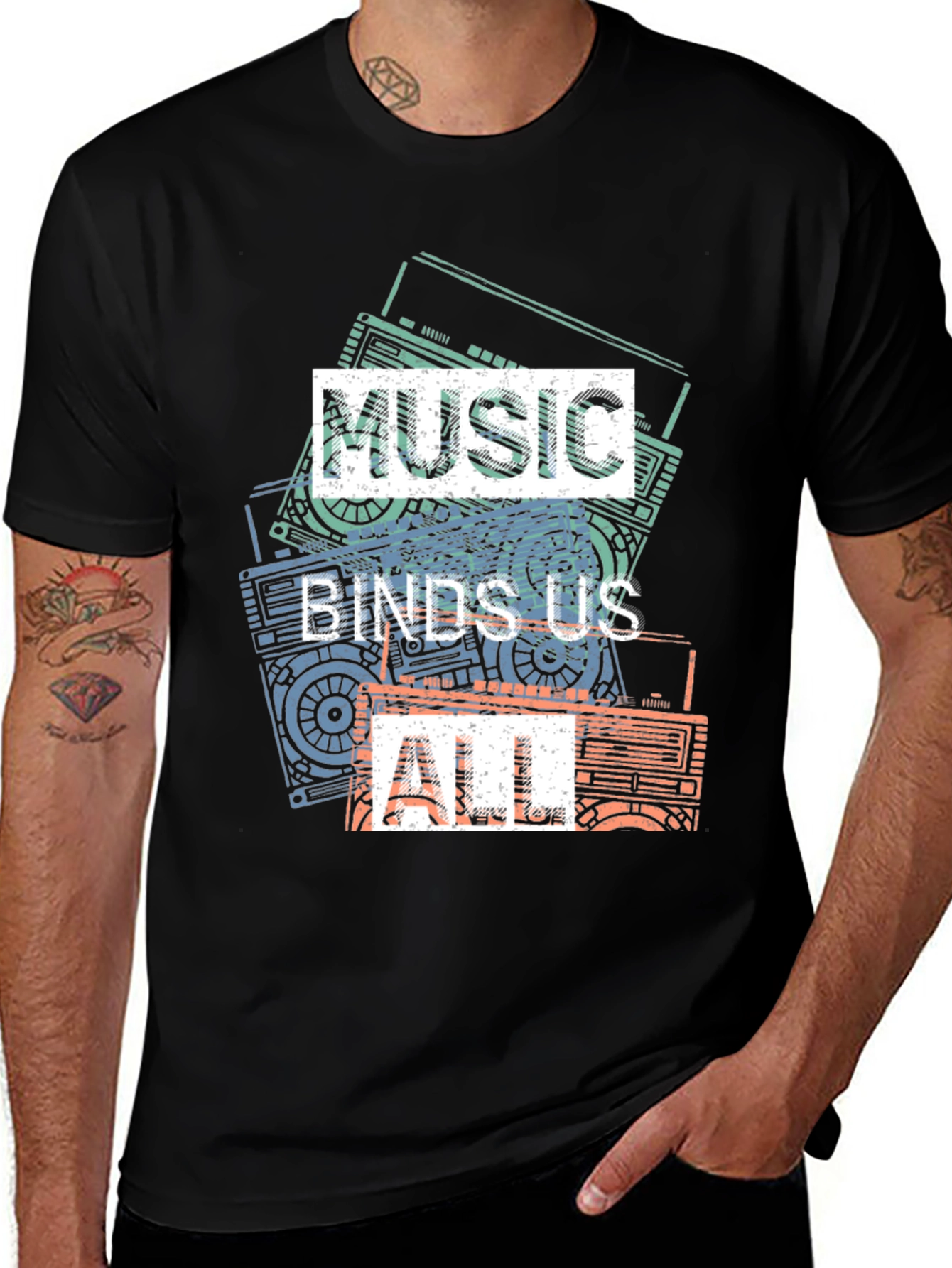 Variant 16 of Music Binds Us All Graphic Tee
