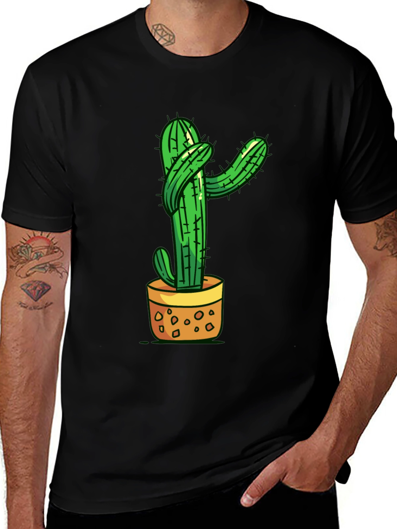 Variant 3 of Cactus Hugs Graphic T-Shirt - Soft Cotton Tee
