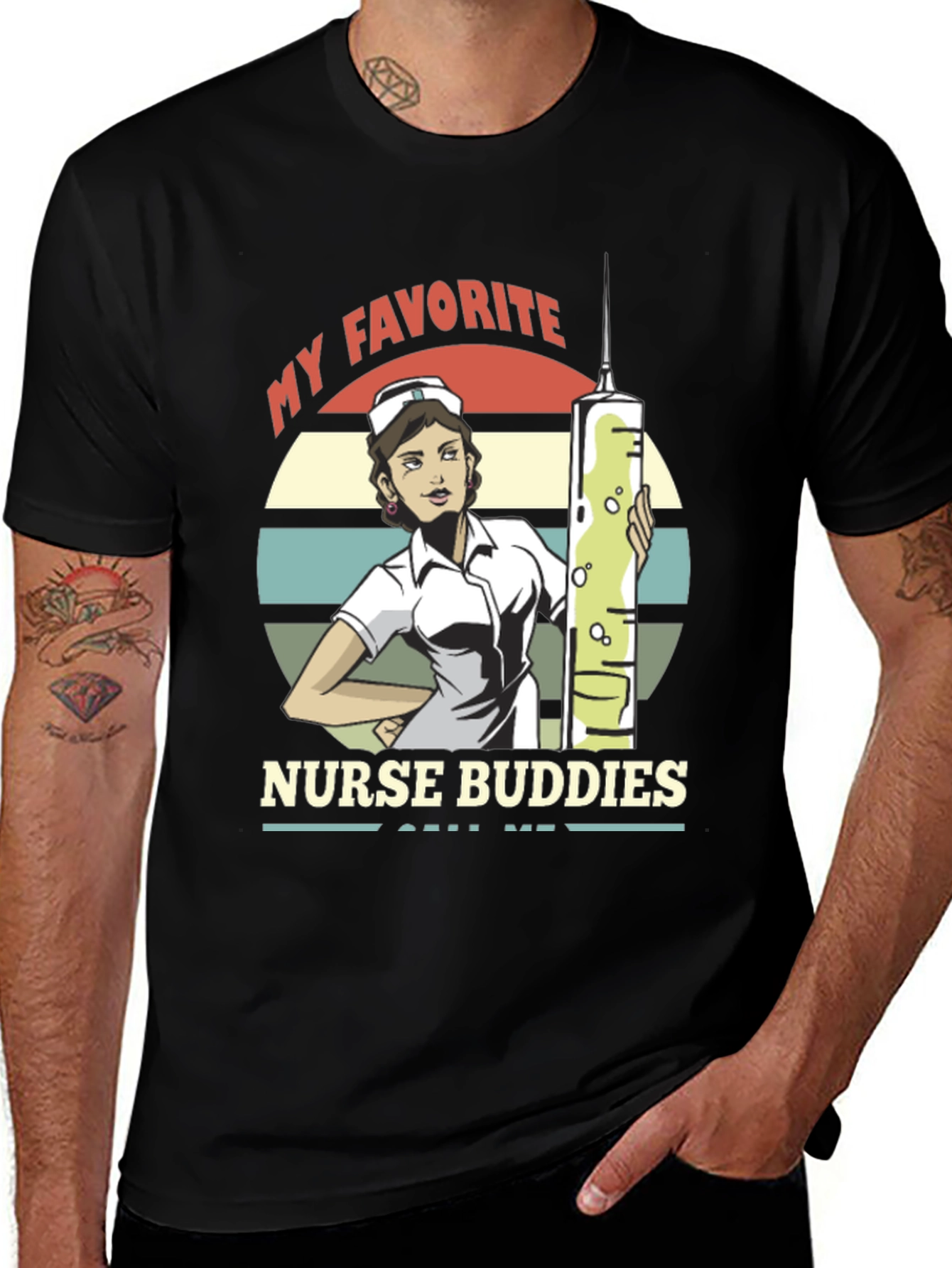 Variant 7 of My Favorite Nurse Buddies T-Shirt - Healthcare Hero Apparel
