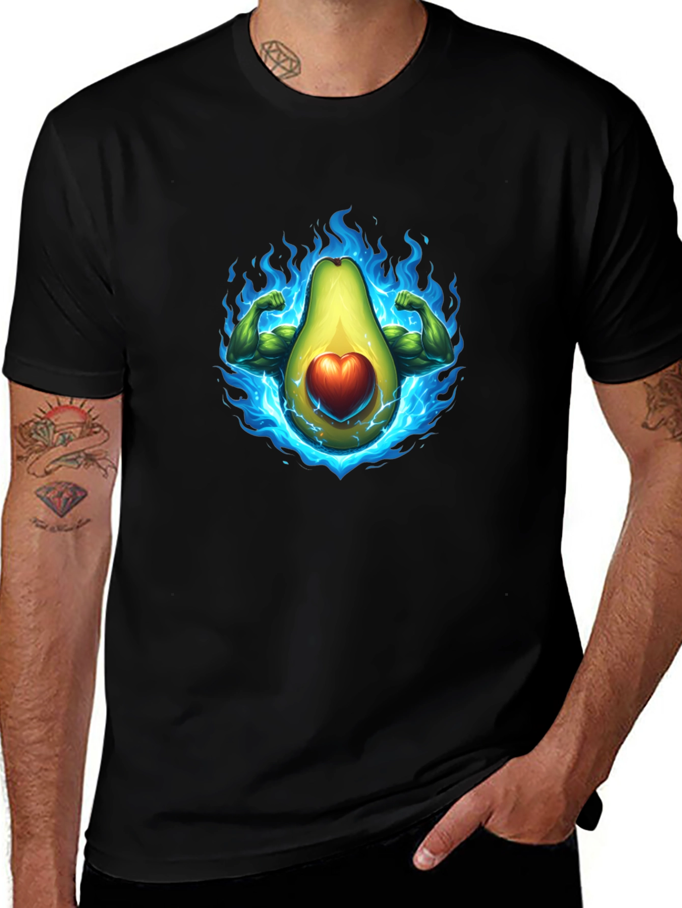 Variant 28 of Avocado Muscle Shirt - Funny Fitness Tee