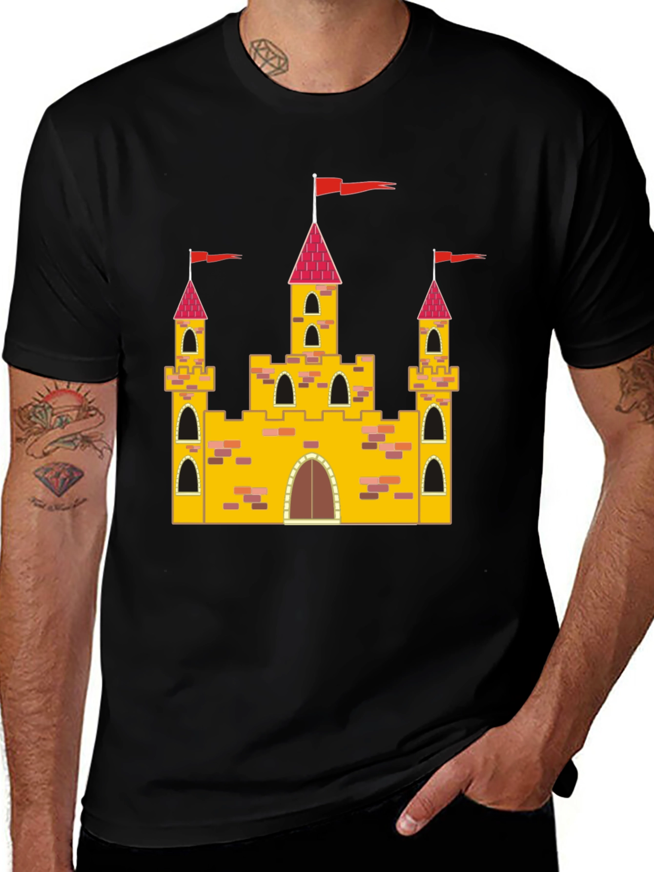 Variant 7 of Castle T-Shirt - Novelty Graphic Tee