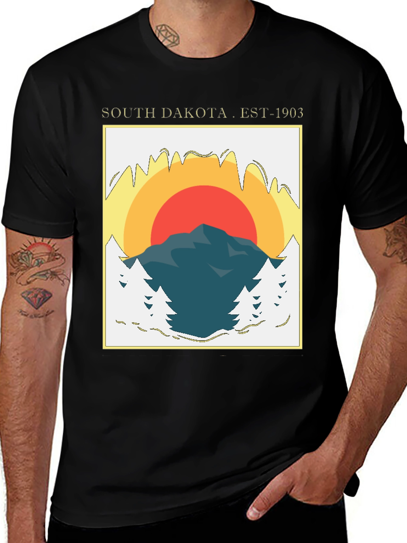 South Dakota Est-1903 Graphic Tee