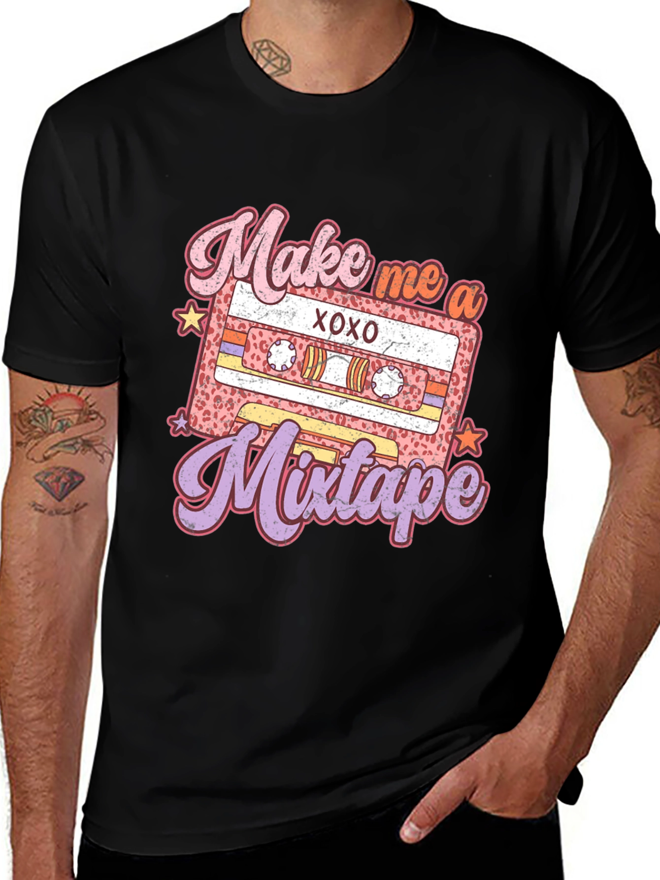 Variant 19 of Retro Mixtape Valentine's Day Graphic T-Shirt