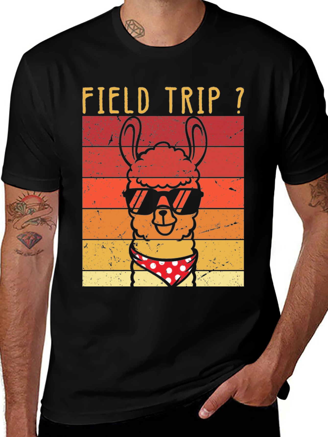 Variant 20 of Field Trip Llama T-Shirt