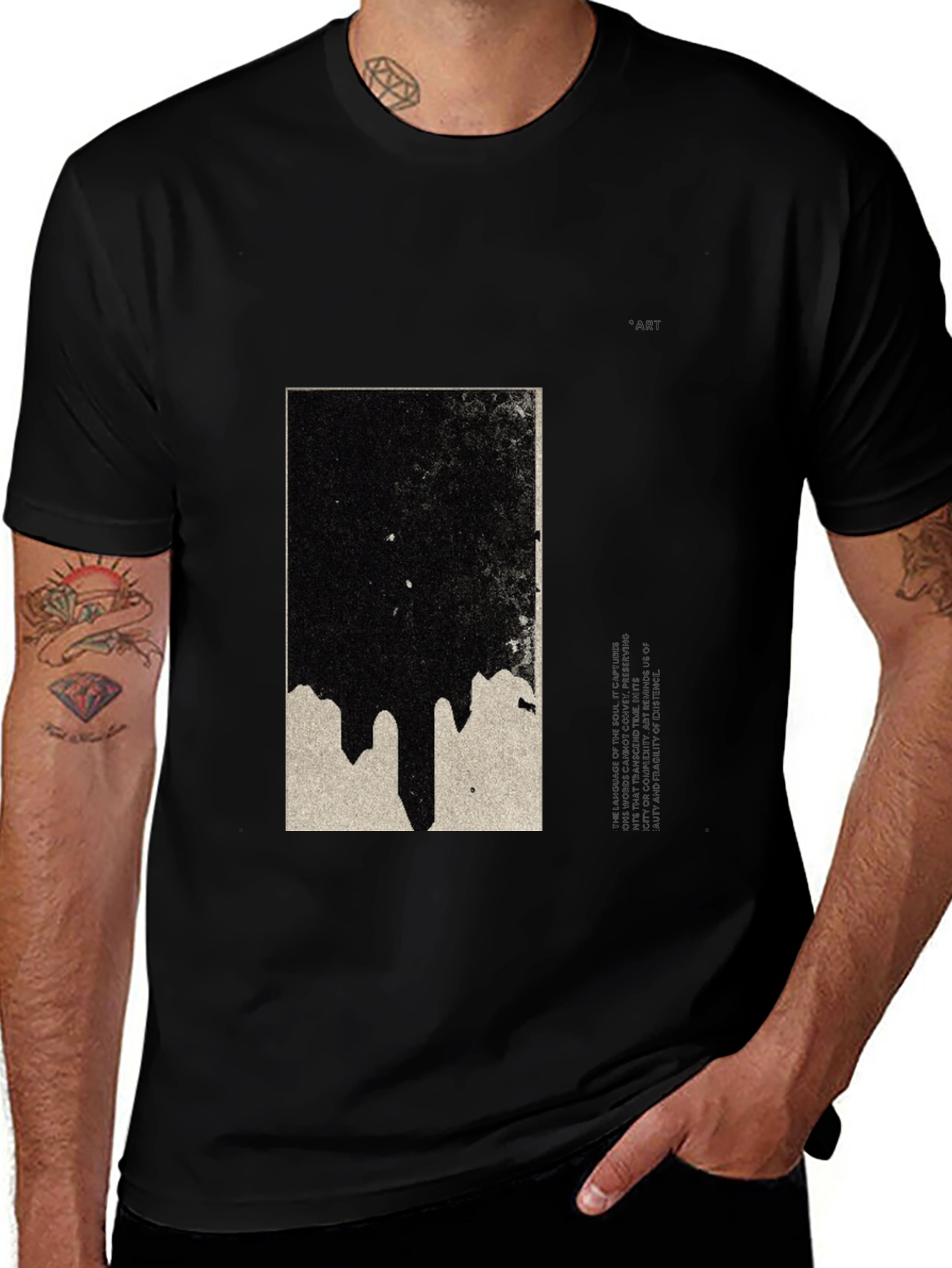 Variant 18 of Abstract Graphic Black T-Shirt