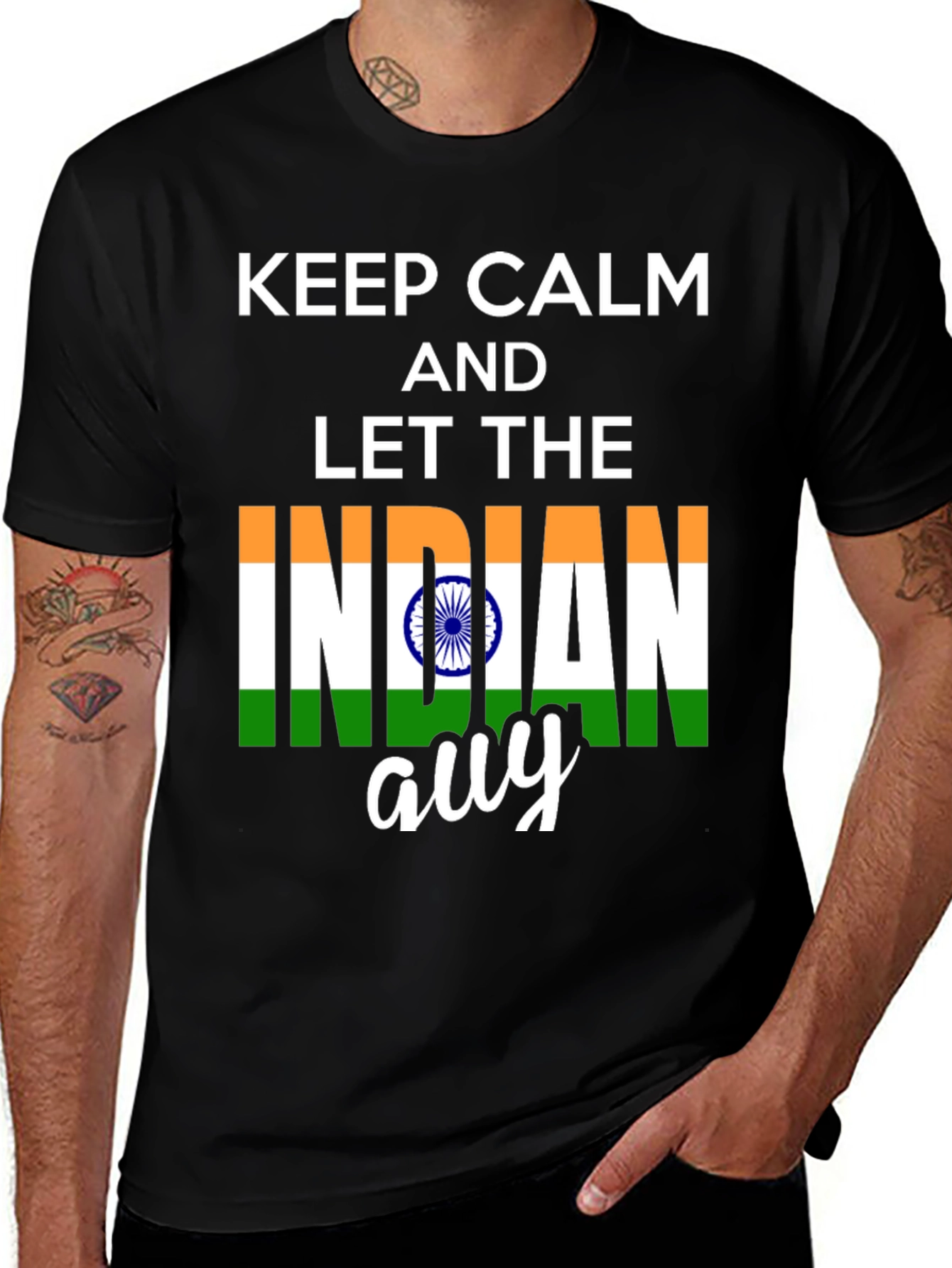 Keep Calm Indian T-Shirt - August Birthday