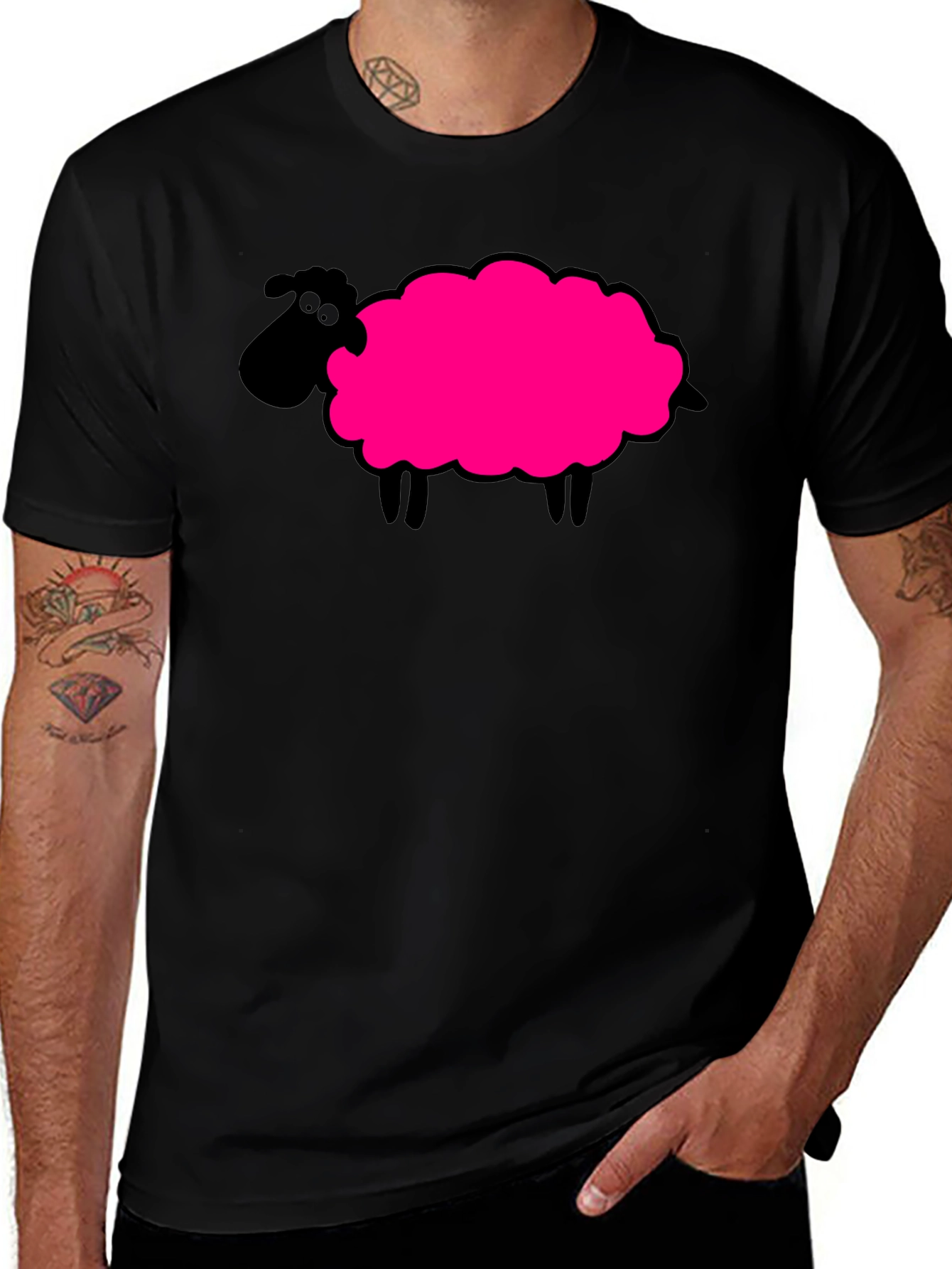 Variant 30 of Novelty Sheep Graphic T-Shirt