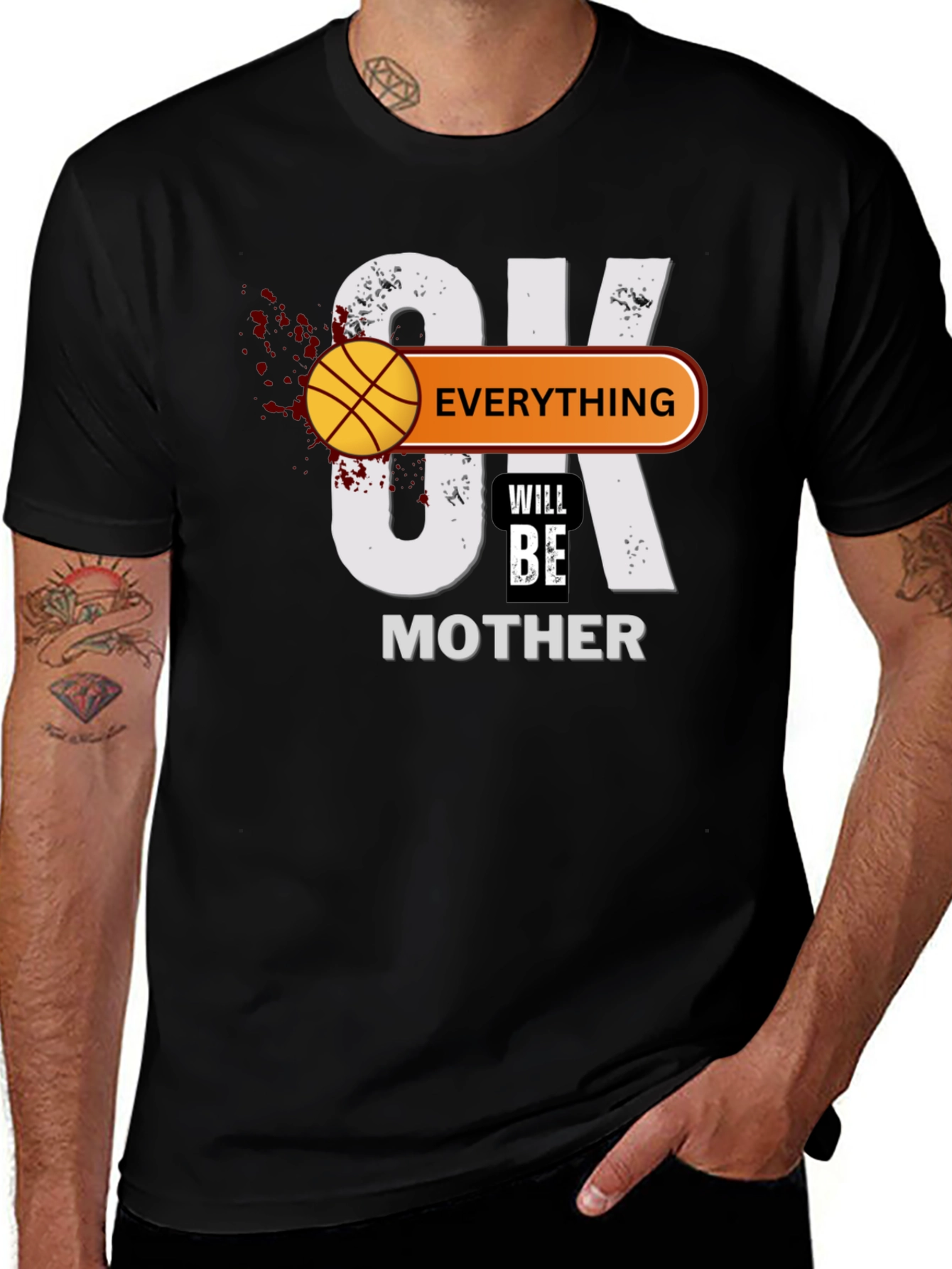 Variant 17 of Basketball Mother's Day Graphic T-Shirt