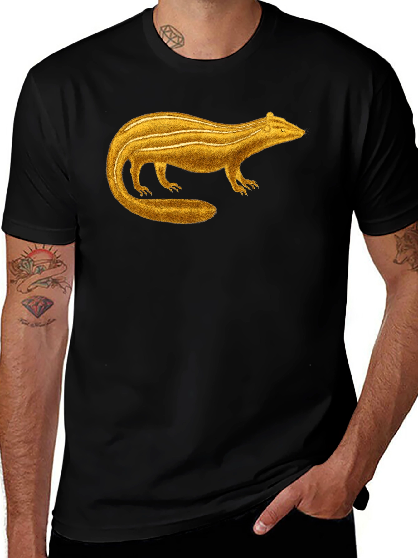Variant 9 of Golden Bandicoot Graphic Tee - Unisex Black T-Shirt