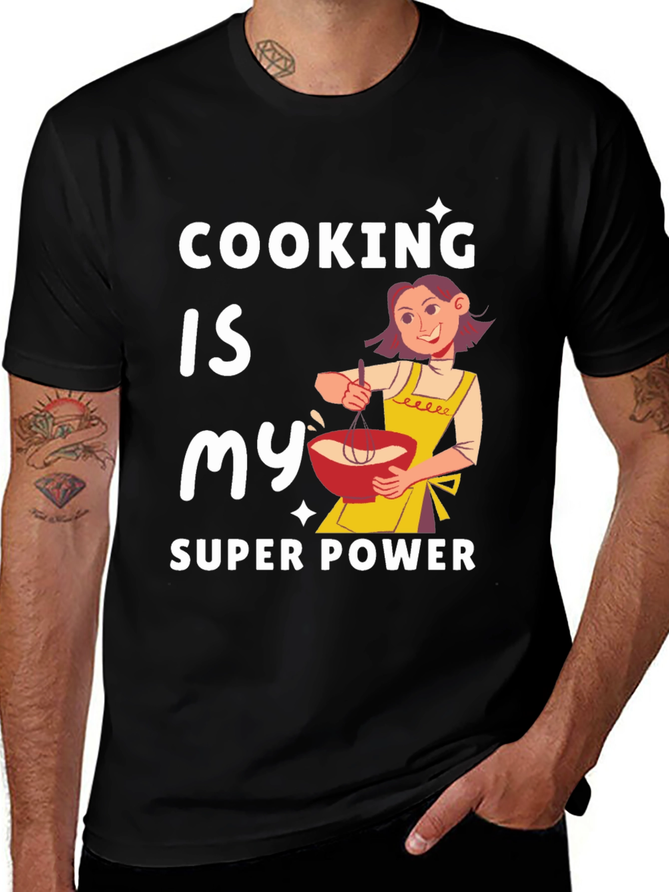 Variant 20 of Cooking is My Super Power Graphic Tee