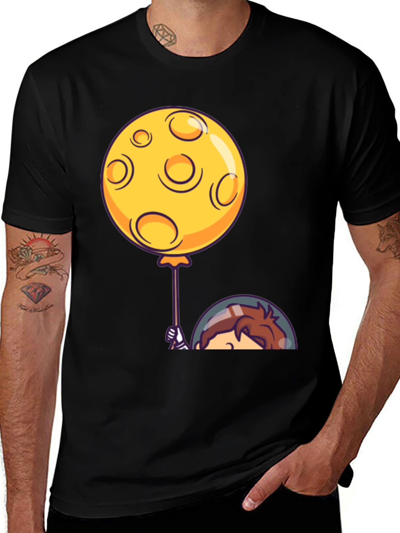 Variant 16 of Moon Balloon Graphic Tee