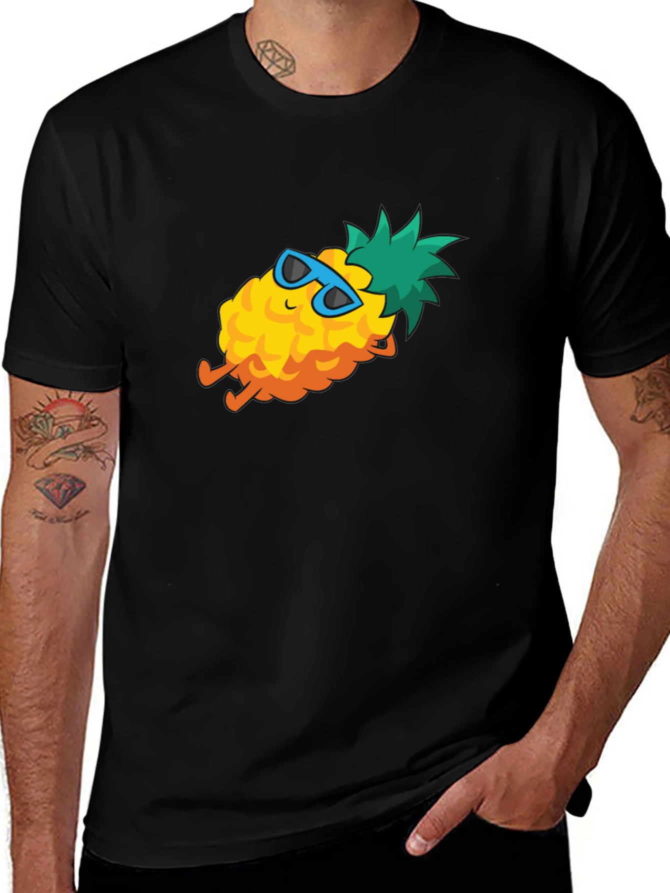 Variant 11 of Cool Pineapple T-Shirt - Summer Vibes