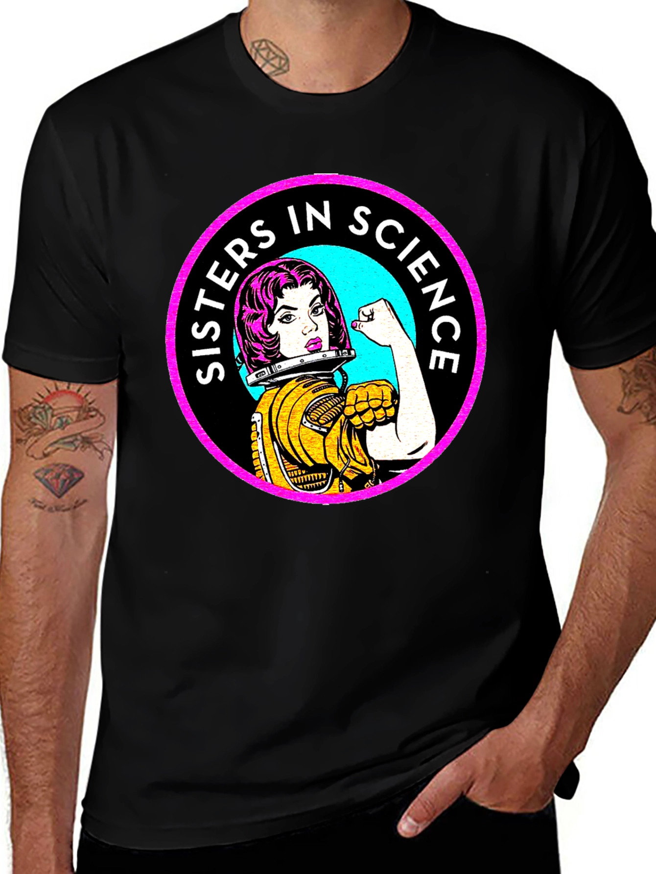 Sisters In Science T-Shirt - Women Empowerment Tee