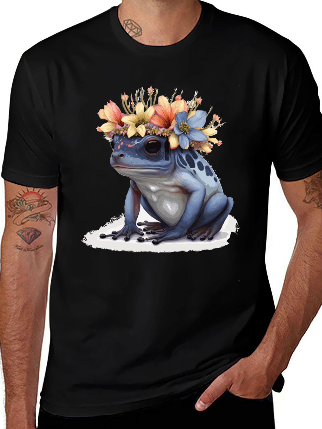 Variant 10 of Frog with Flower Crown T-Shirt
