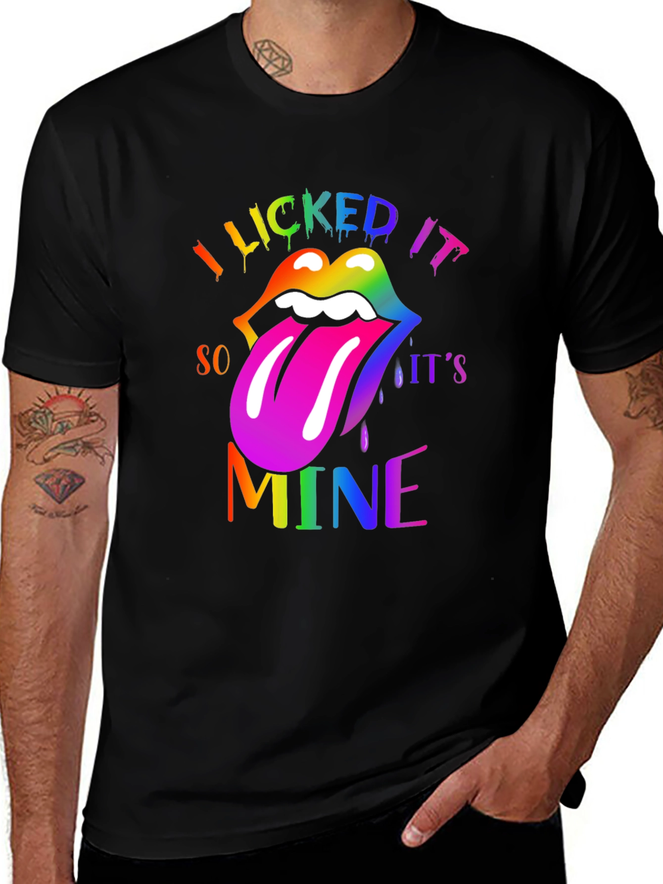 Variant 8 of I Licked It So It's Mine Lips Graphic Tee