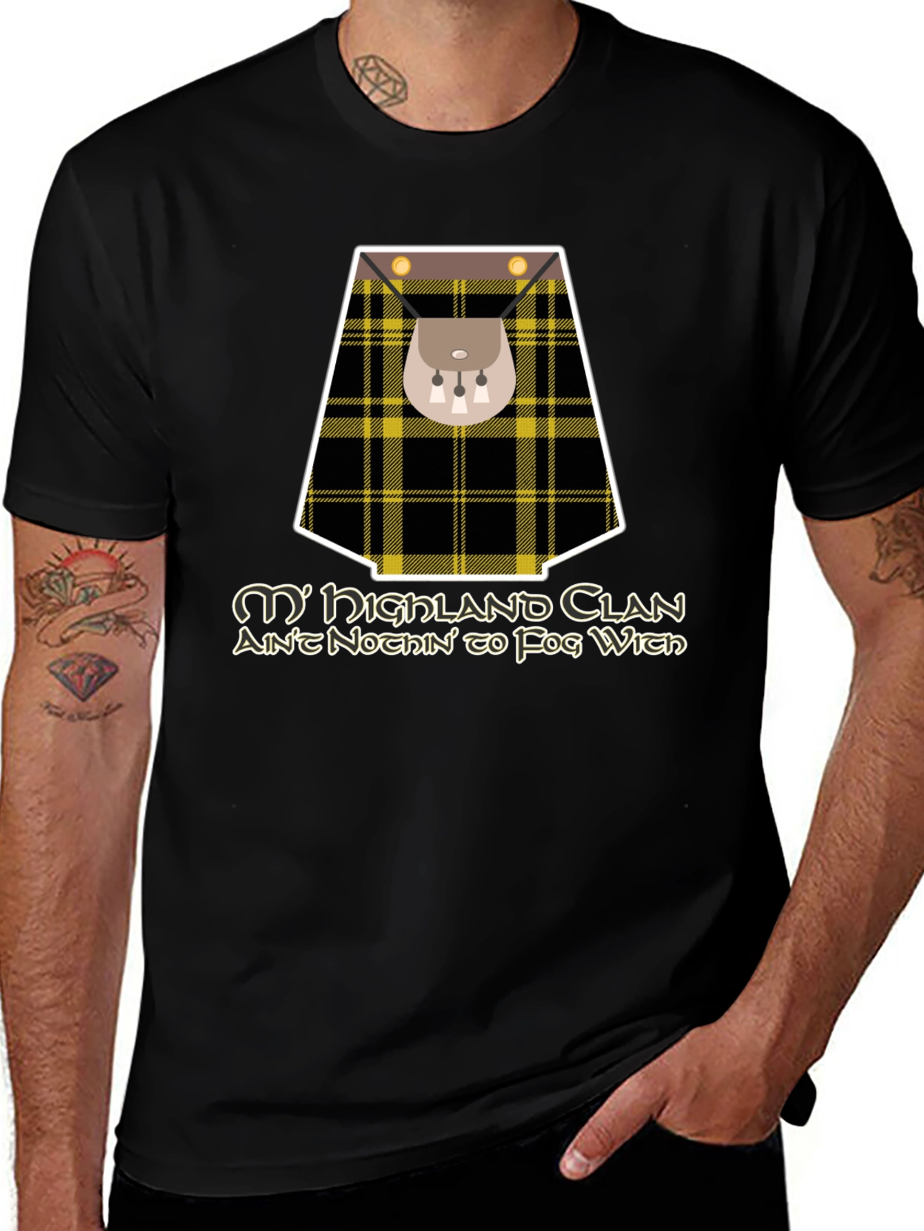 Scottish Kilt T-Shirt - Highland Clan Tee