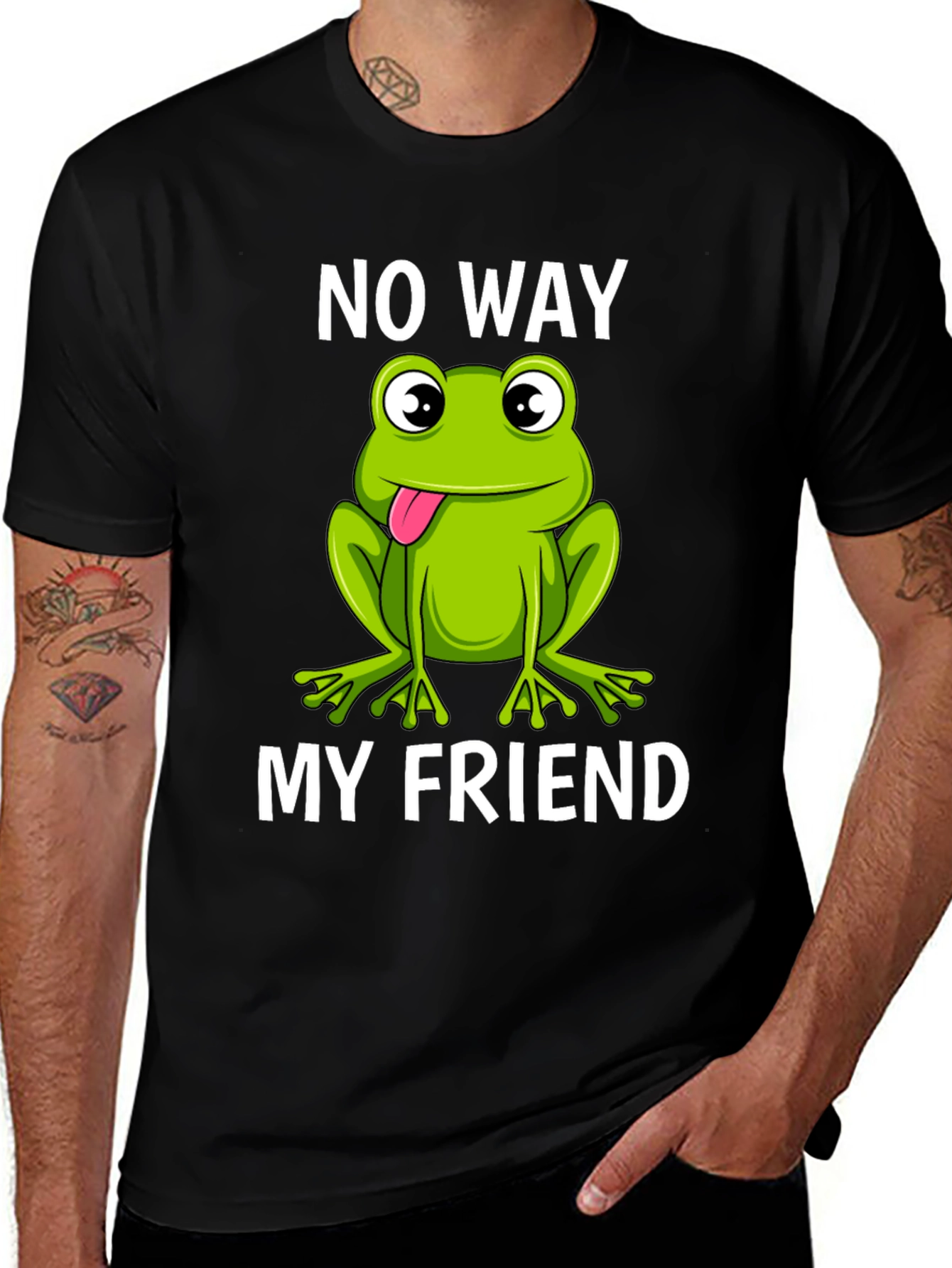 Variant 23 of No Way My Friend Frog Graphic T-Shirt