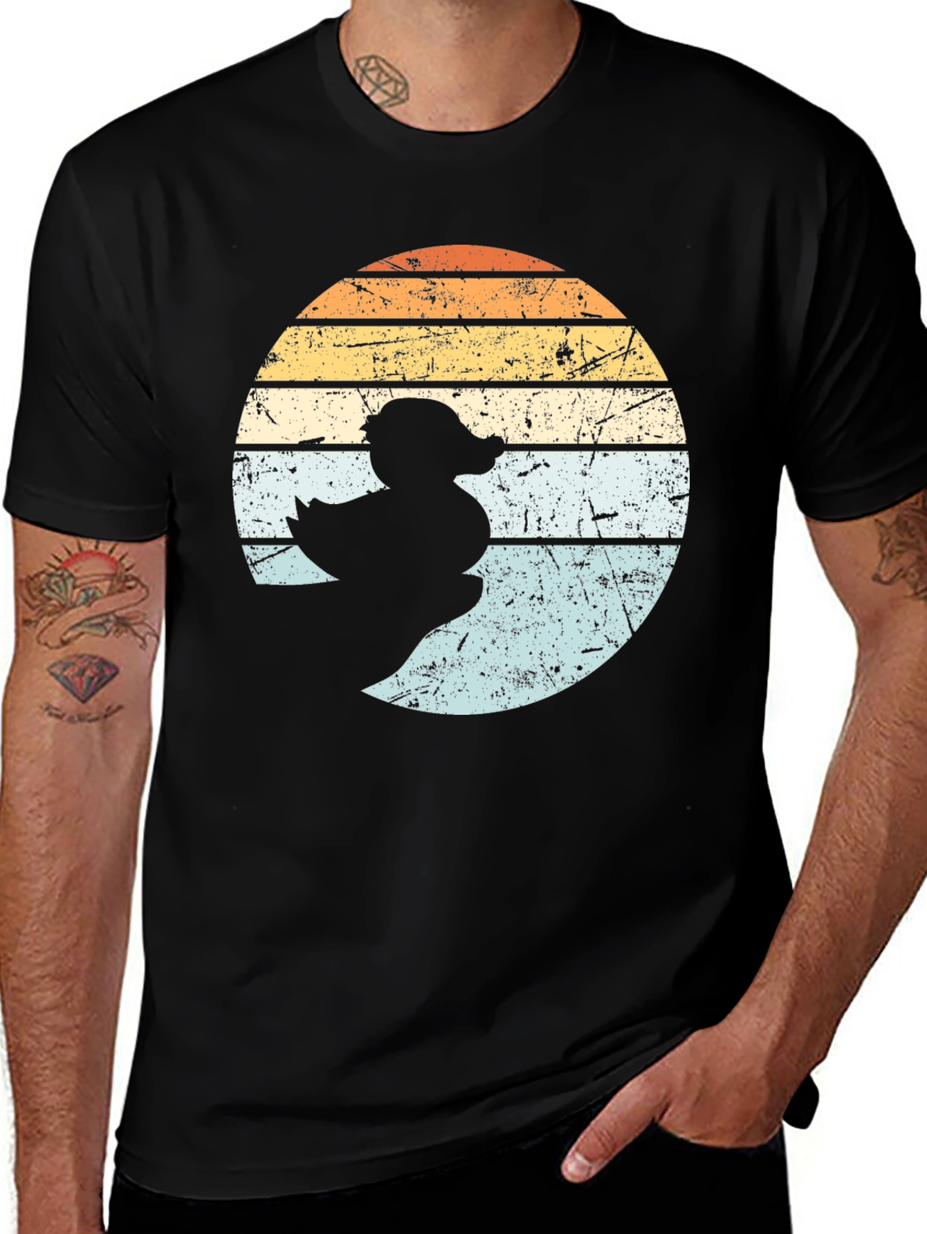 Variant 12 of Retro Duck Silhouette T-Shirt