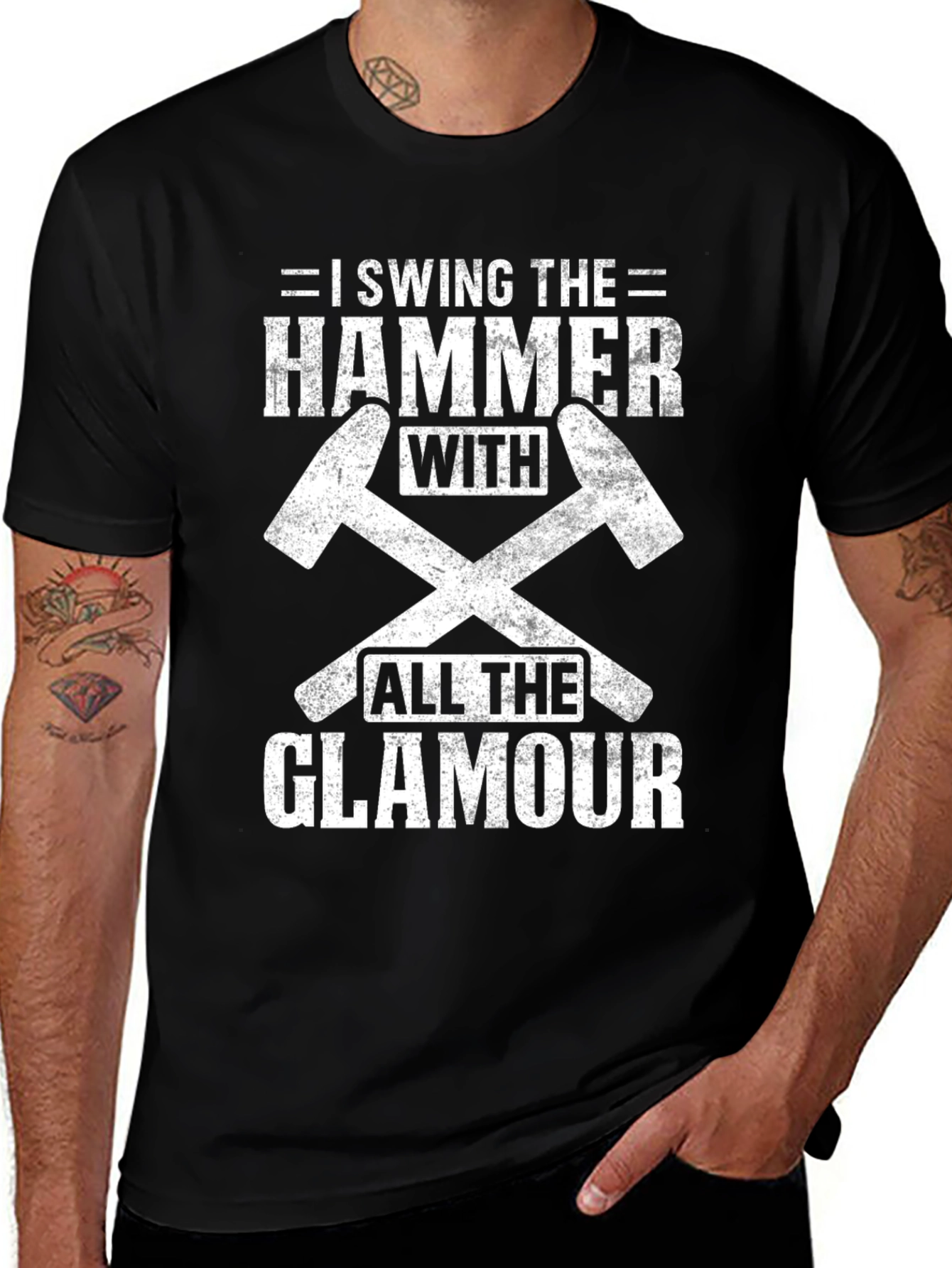 Variant 21 of Humorous Hammer Swing T-Shirt