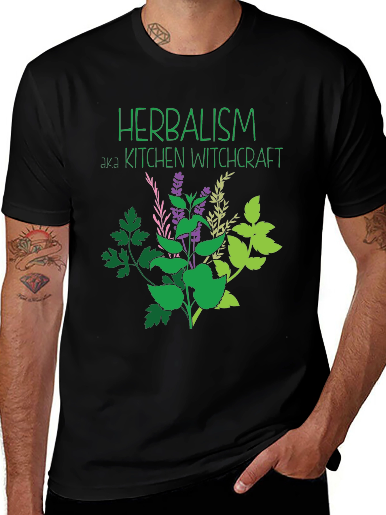 Variant 15 of Herbalism Kitchen Witchcraft Graphic Tee