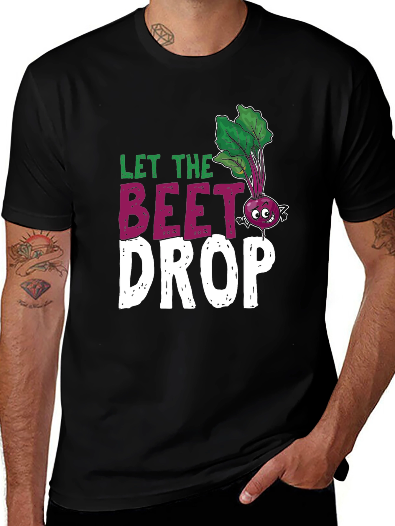 Variant 9 of Let the Beet Drop Graphic Tee