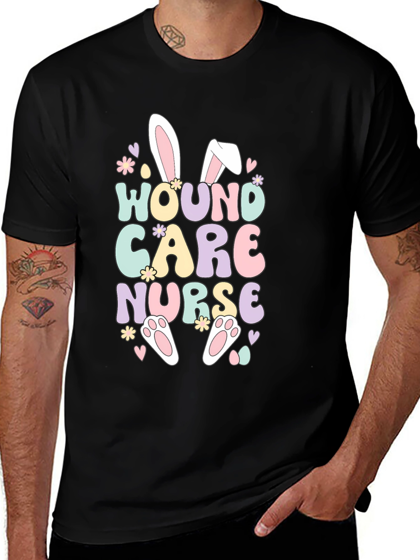 Variant 20 of Wound Care Nurse Easter Bunny T-Shirt