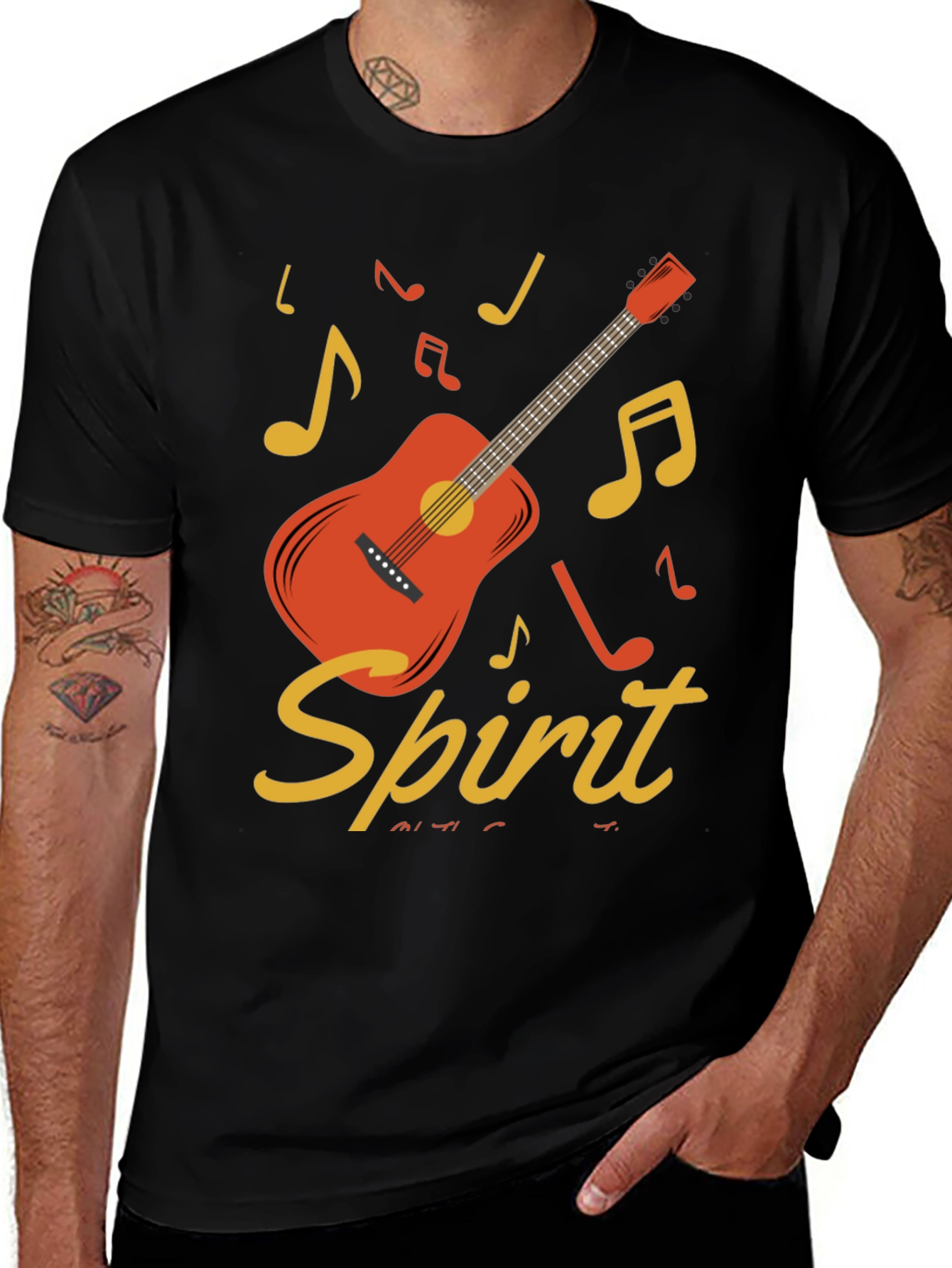 Variant 2 of Acoustic Guitar Spirit Graphic Tee