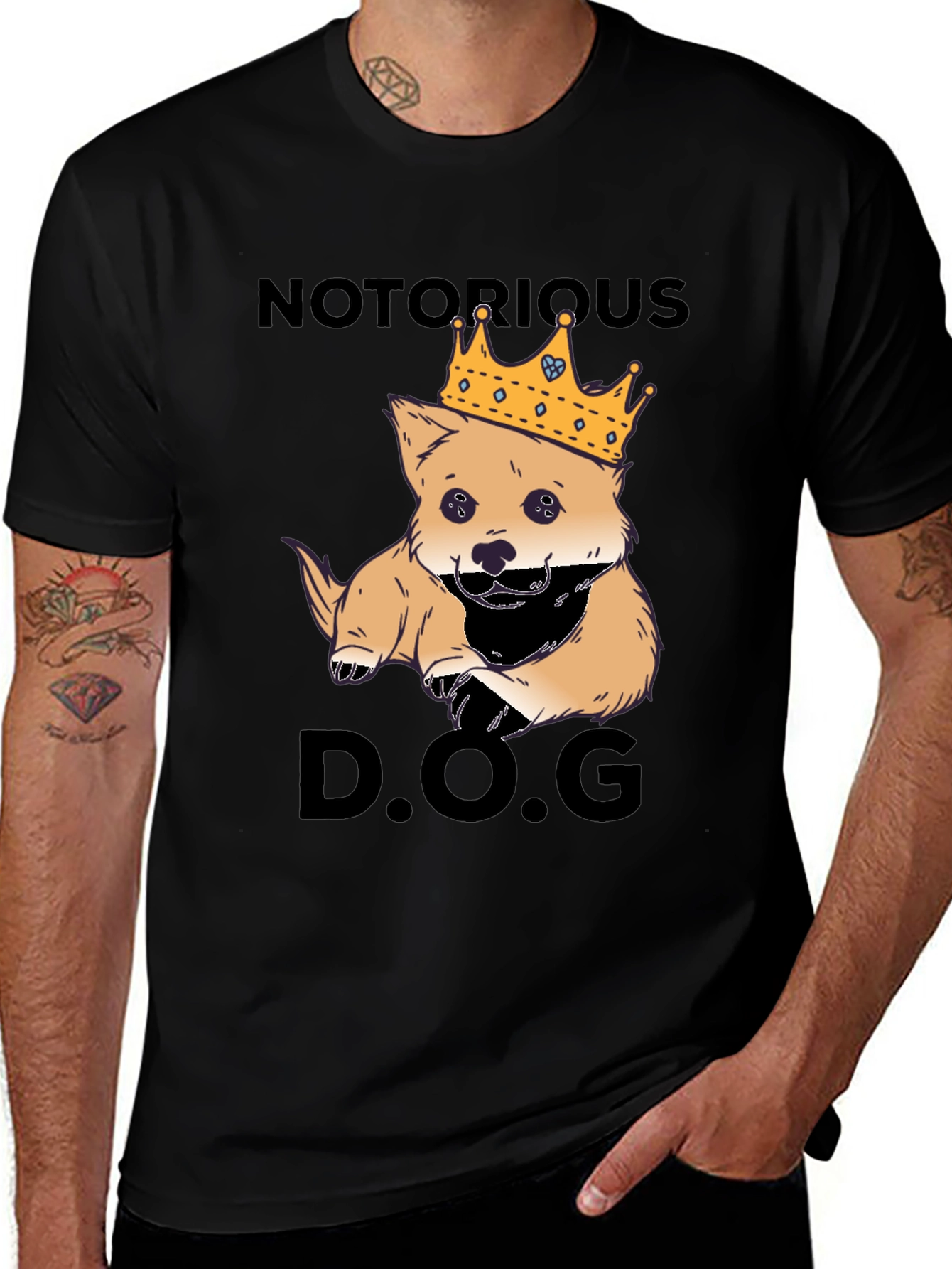 Variant 6 of Notorious D.O.G. T-Shirt, Dog King Graphic Tee