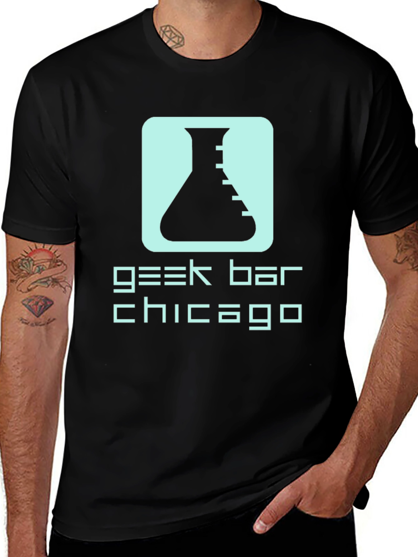 Geek Bar Chicago Black T-Shirt