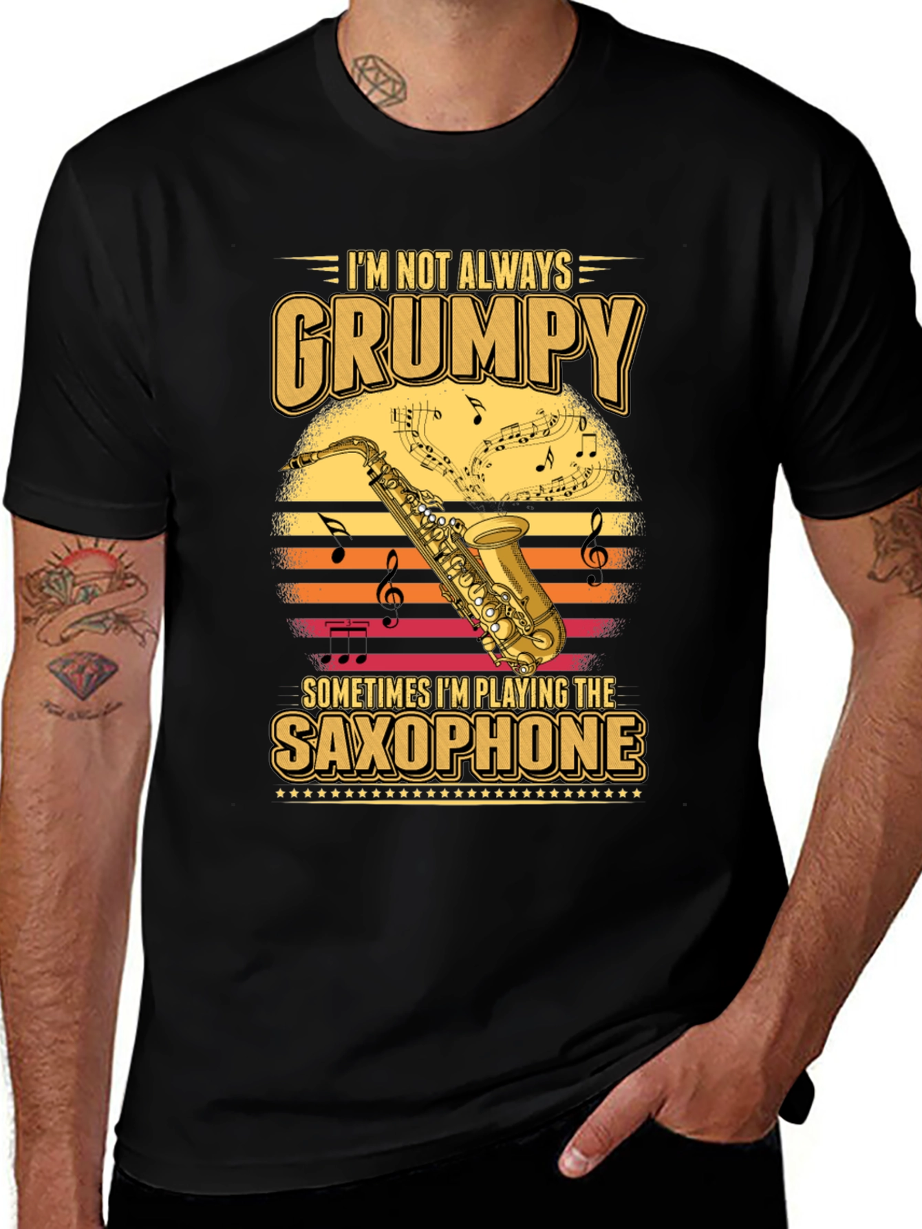 Grumpy Saxophone Player T-Shirt